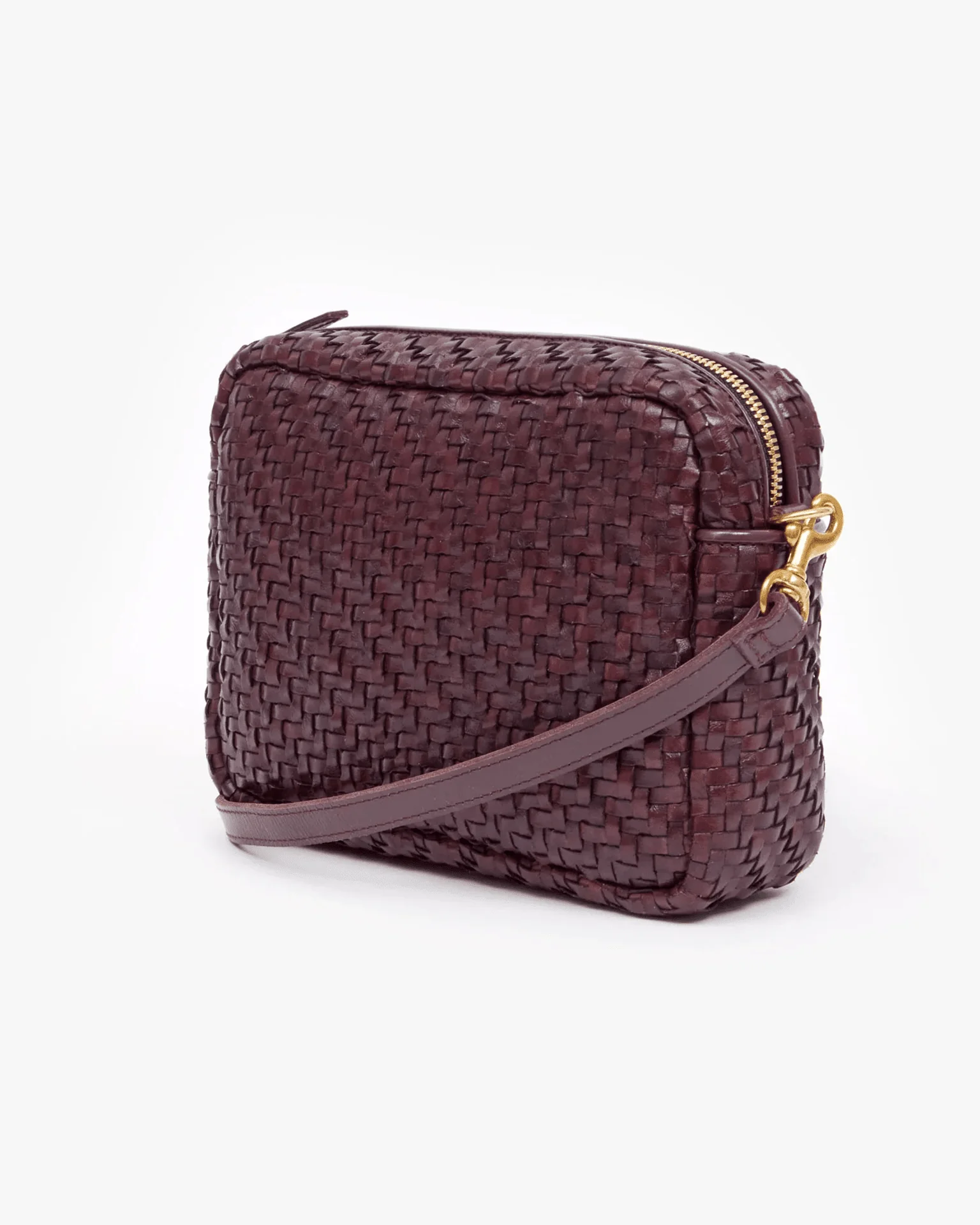 Midi Sac in Plum Woven Zig Zag - Image 2
