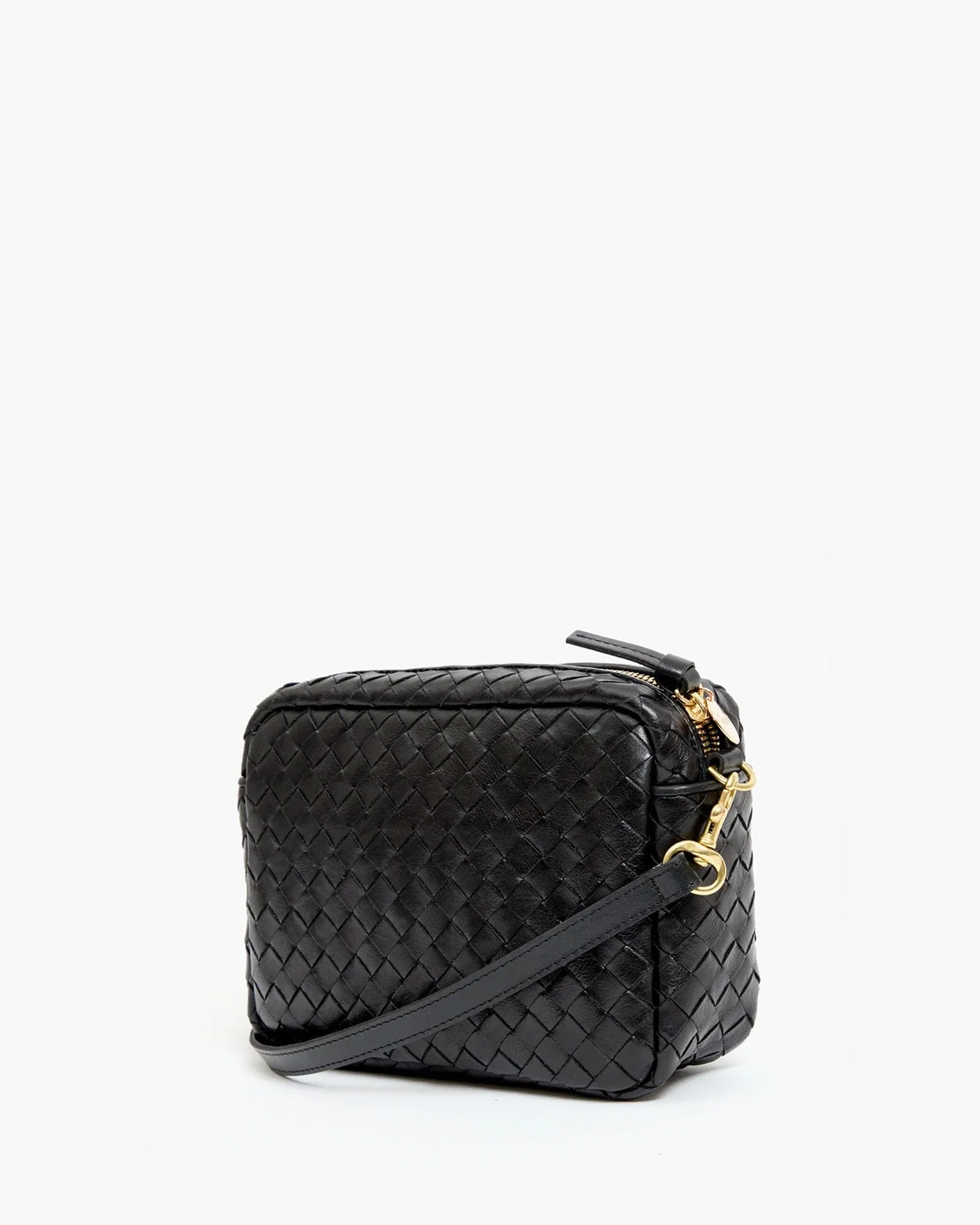 Midi Sac - Med Woven Diagonal in Black - Image 3