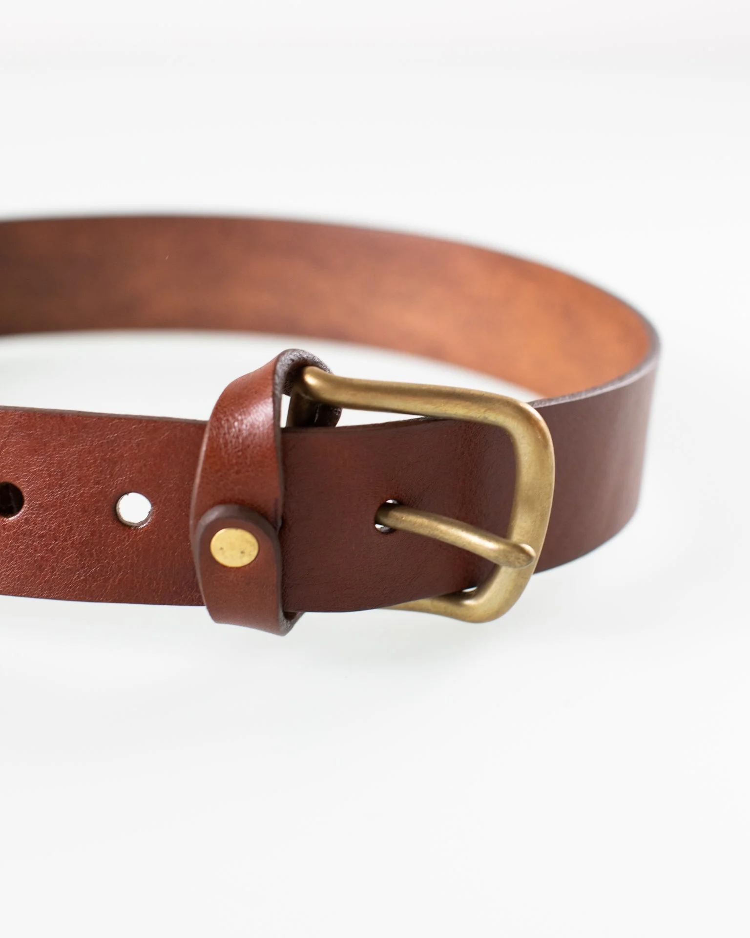 Mon Senor Belt in Bark w/ Brass - Image 2