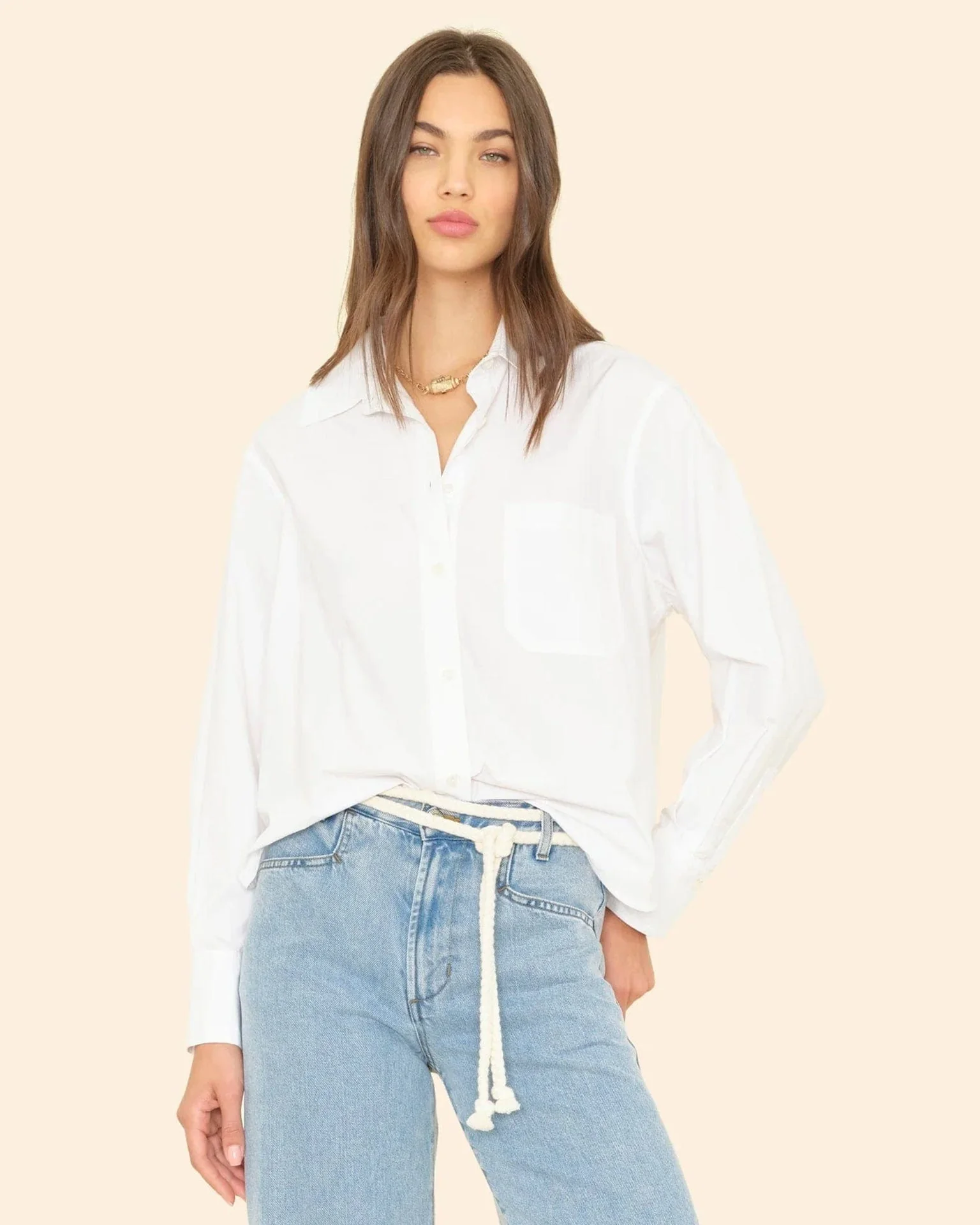 Monroe Shirt in White - Image 3