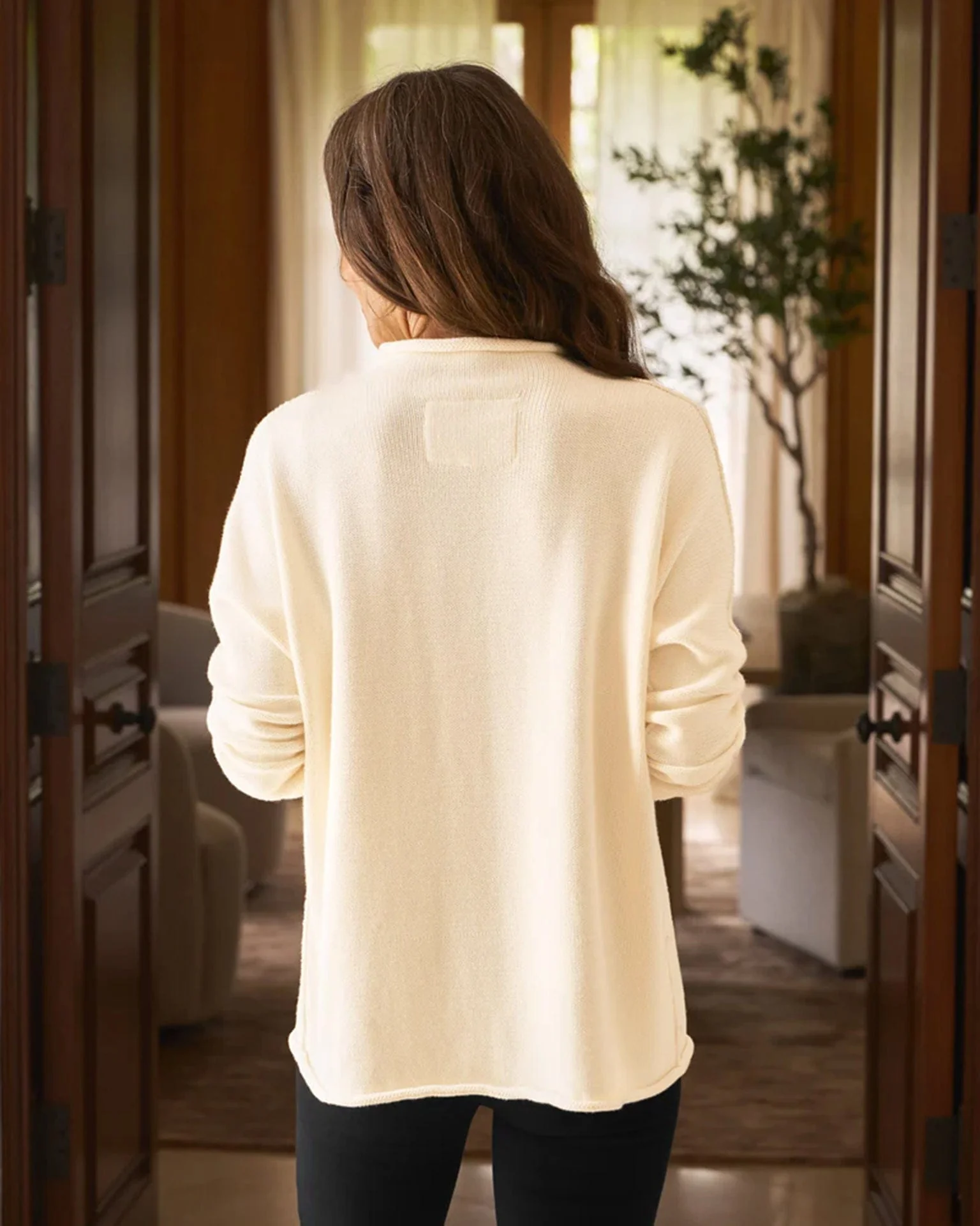 Monterey Sweater in Cream - Image 4
