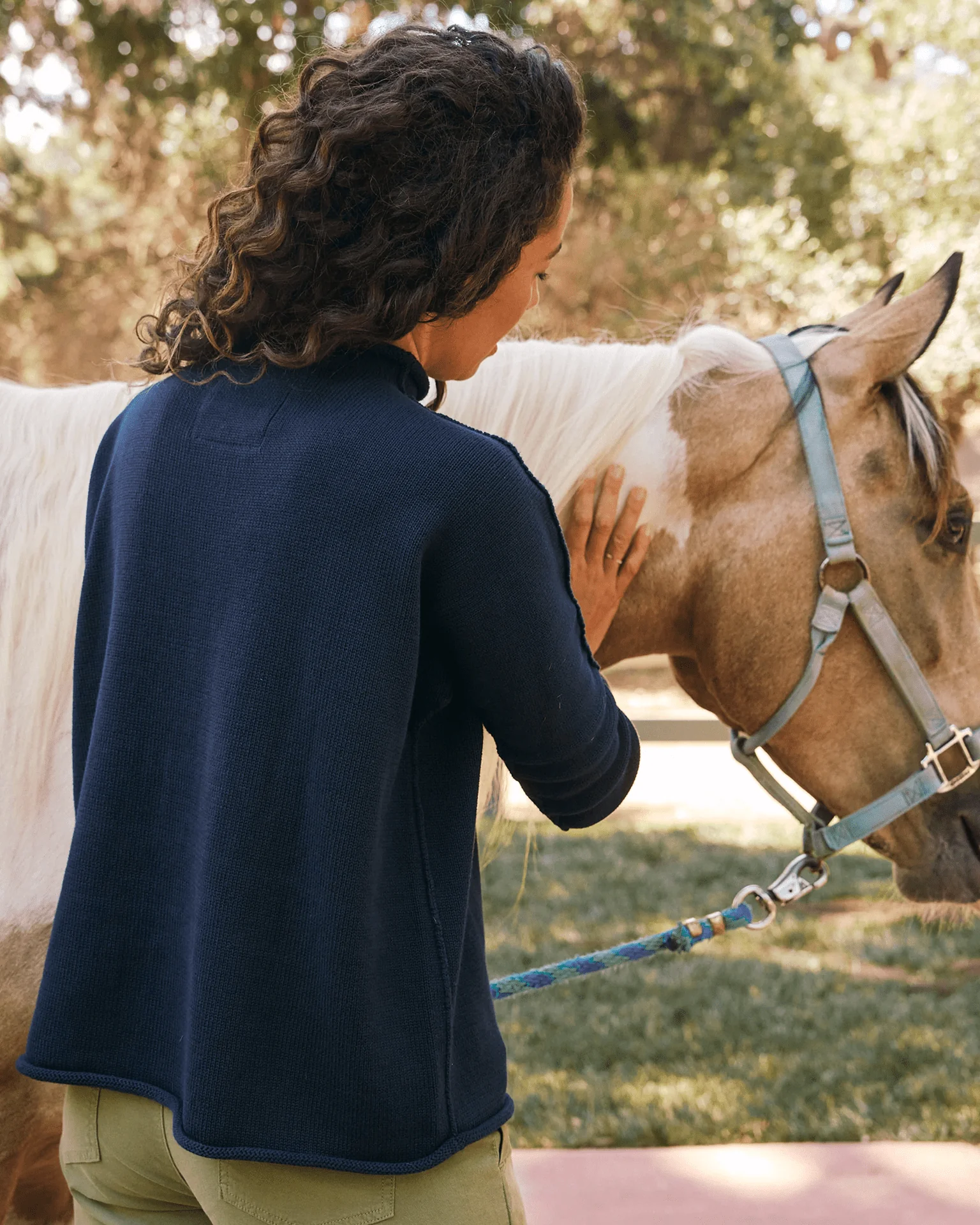 Monterey Sweater in Navy - Image 3