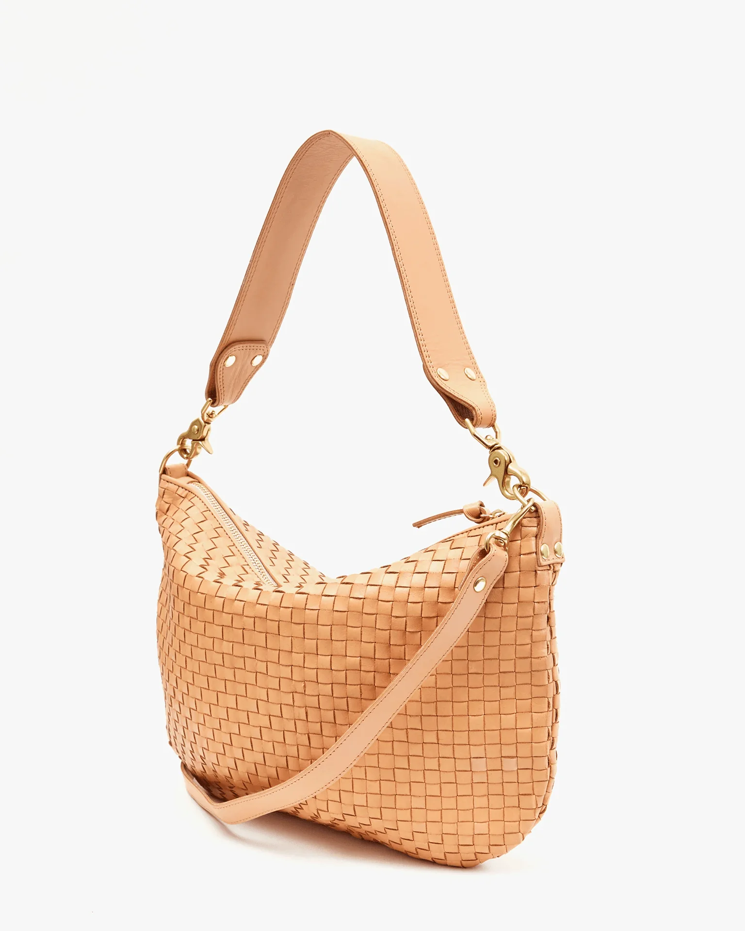 Moyen Messenger in Bisque Woven Checker - Image 3
