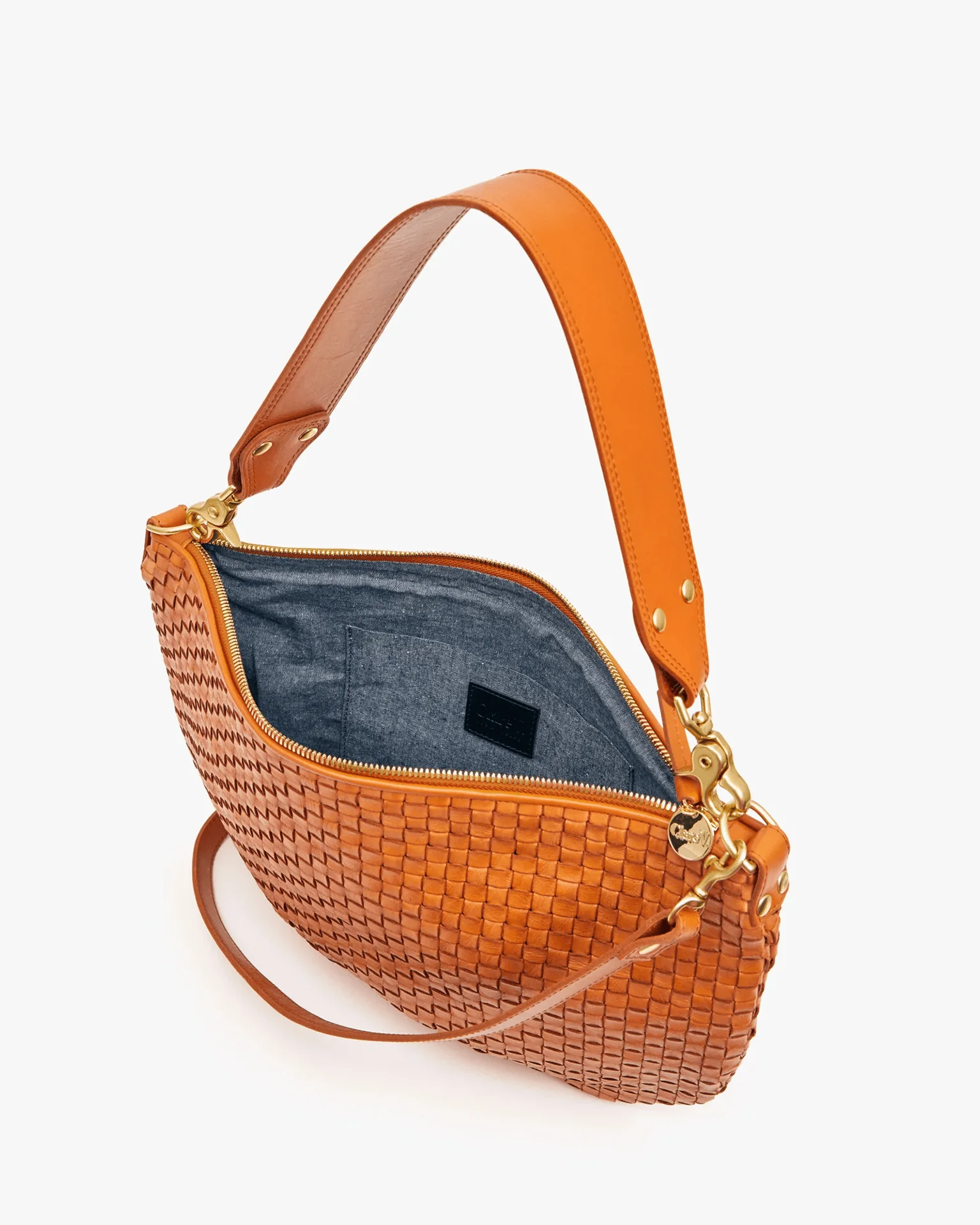 Moyen Messenger in Natural Woven Checker - Image 4