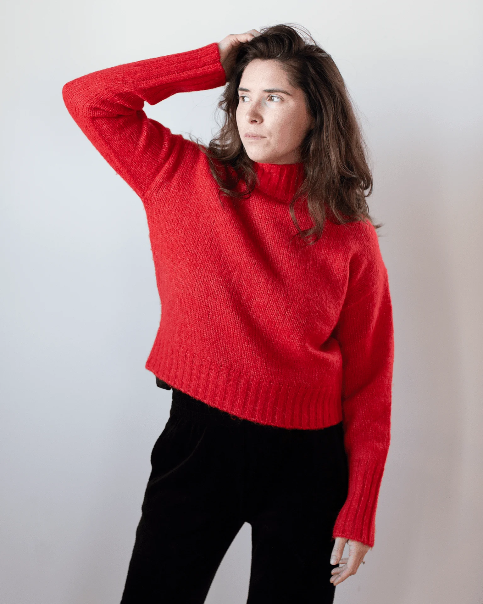Myac Turtleneck Sweater in Lipstick