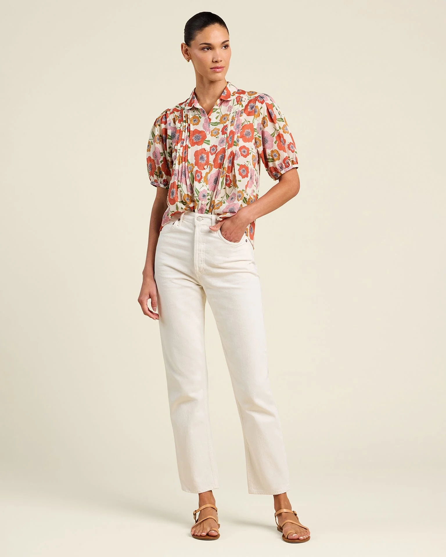 Nadine Blouse in Poppy Costa - Image 2