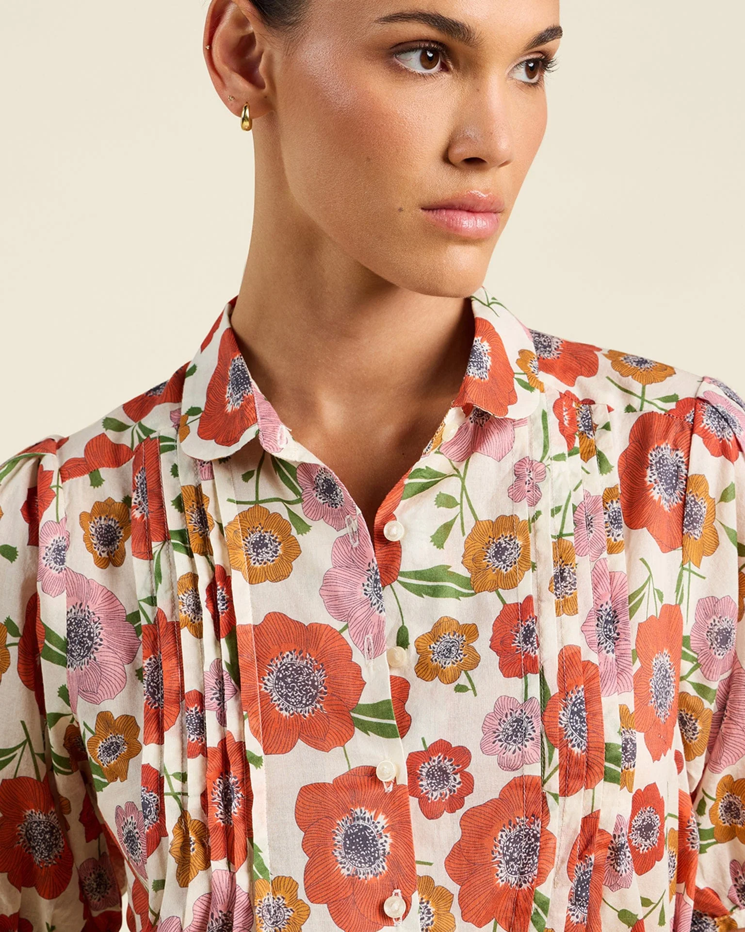 Nadine Blouse in Poppy Costa - Image 3