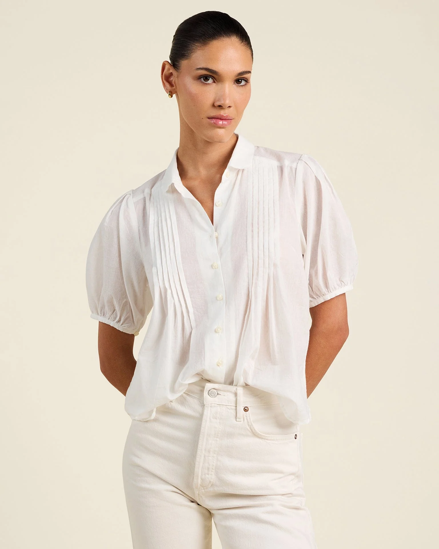 Nadine Blouse in White
