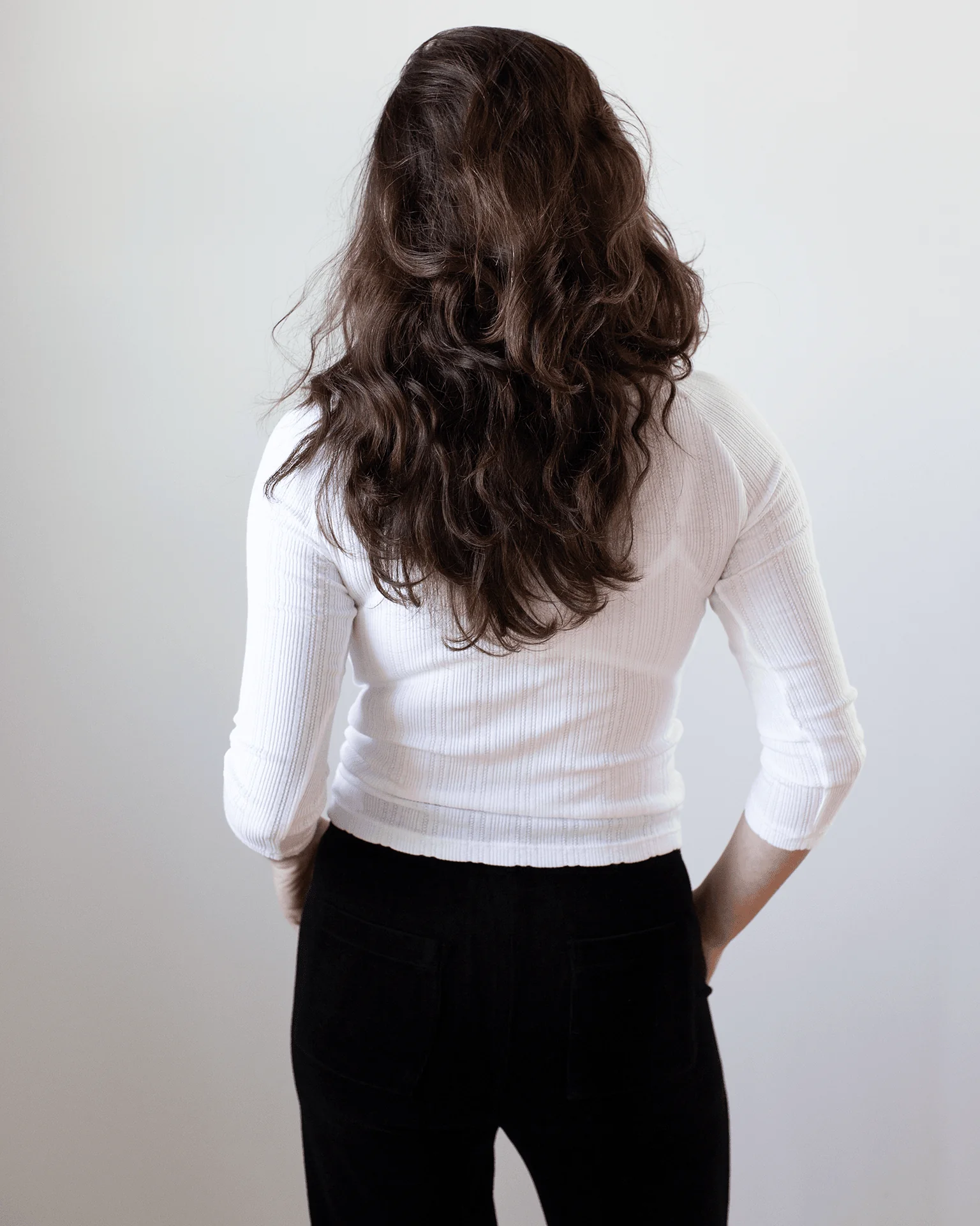 Nima L/S Boatneck Top in White - Image 3