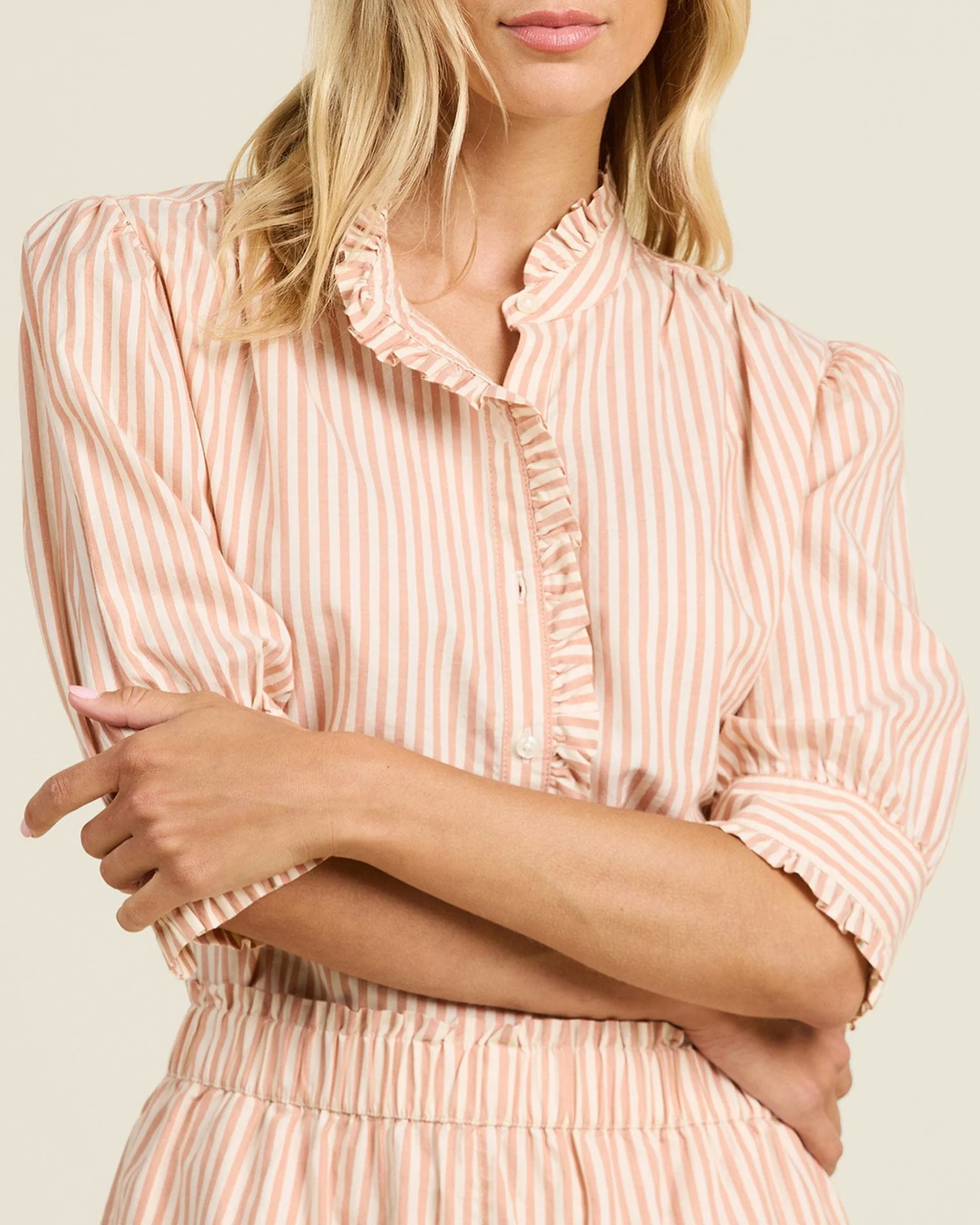 Noah Blouse in Maple Stripe - Image 2