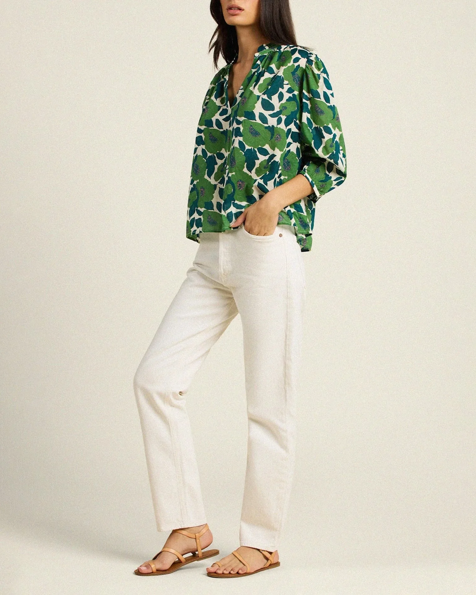 Orly Blouse in Vega Floral - Image 2