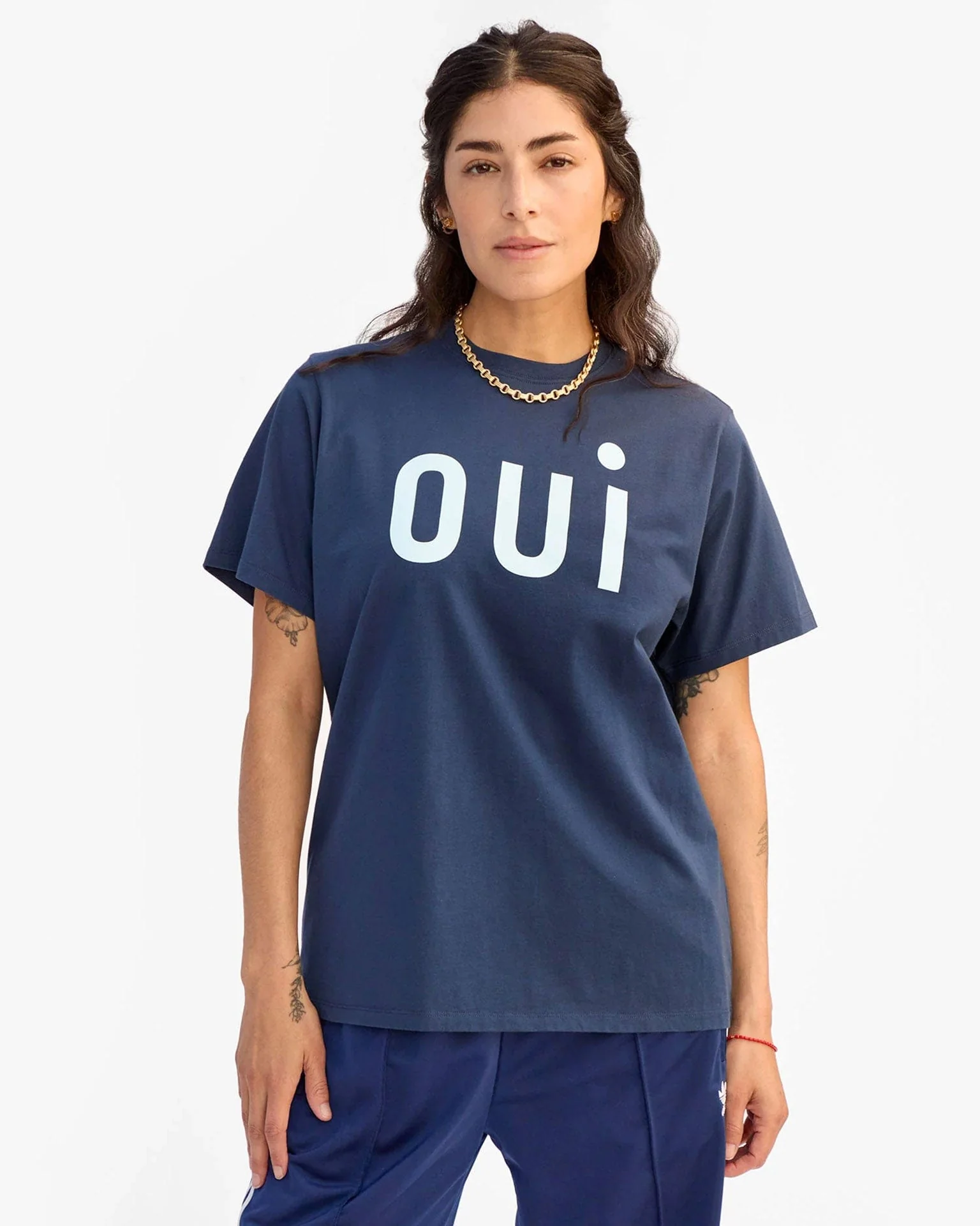 Oui Original Tee in Navy