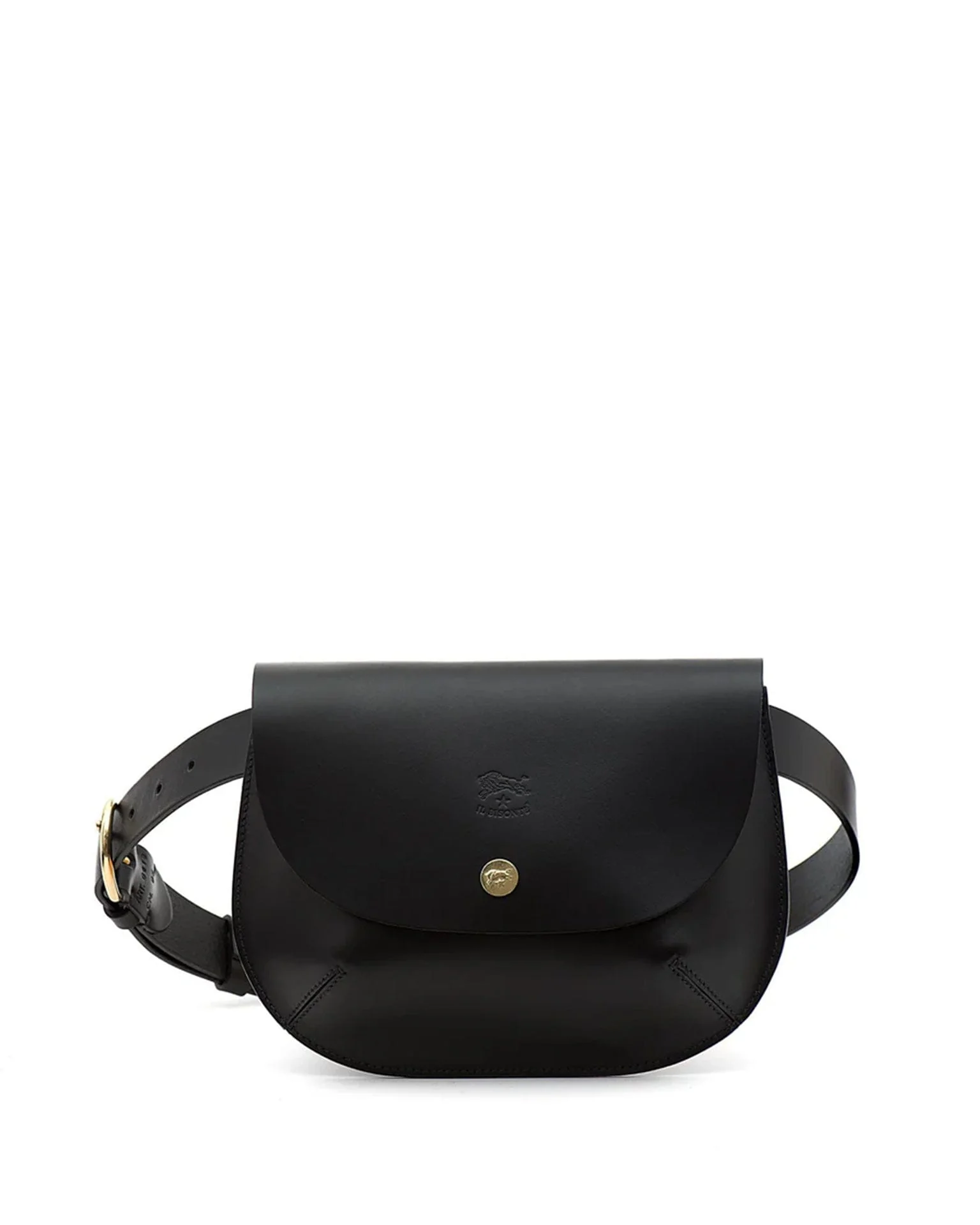 Parione Belt Bag in Nero w/ Brass Hardware