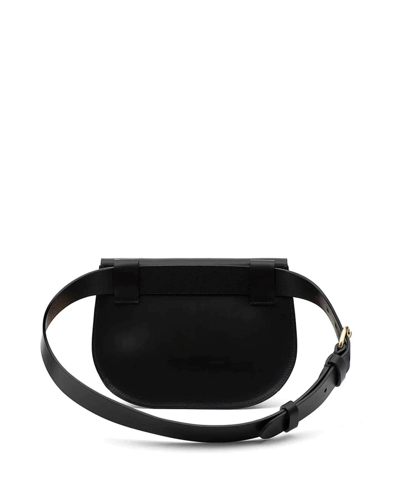 Parione Belt Bag in Nero w/ Brass Hardware - Image 3