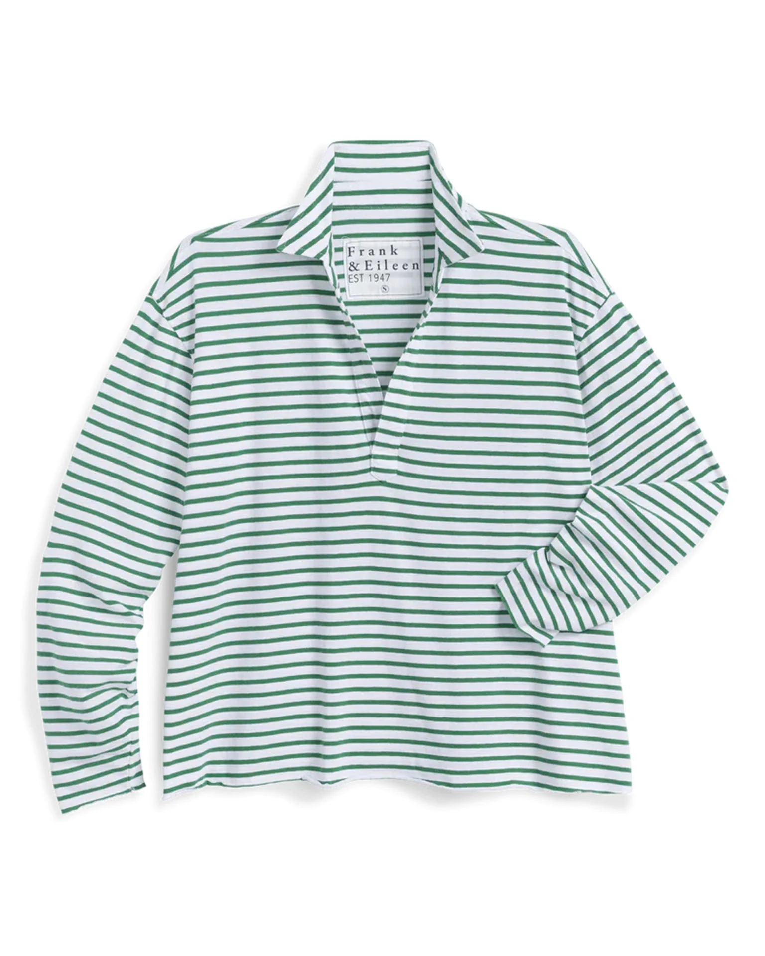 Patrick - Heritage Jersey in Green & White Stripe - Image 4