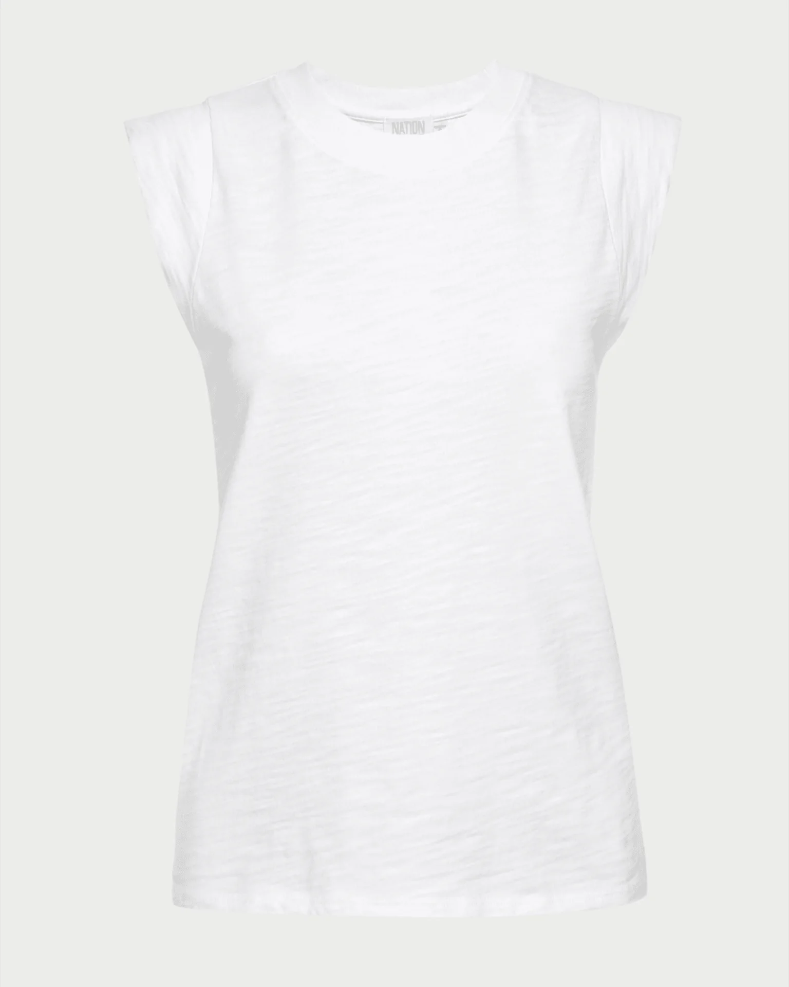 Patti Muscle Tank in Optic White - Image 5