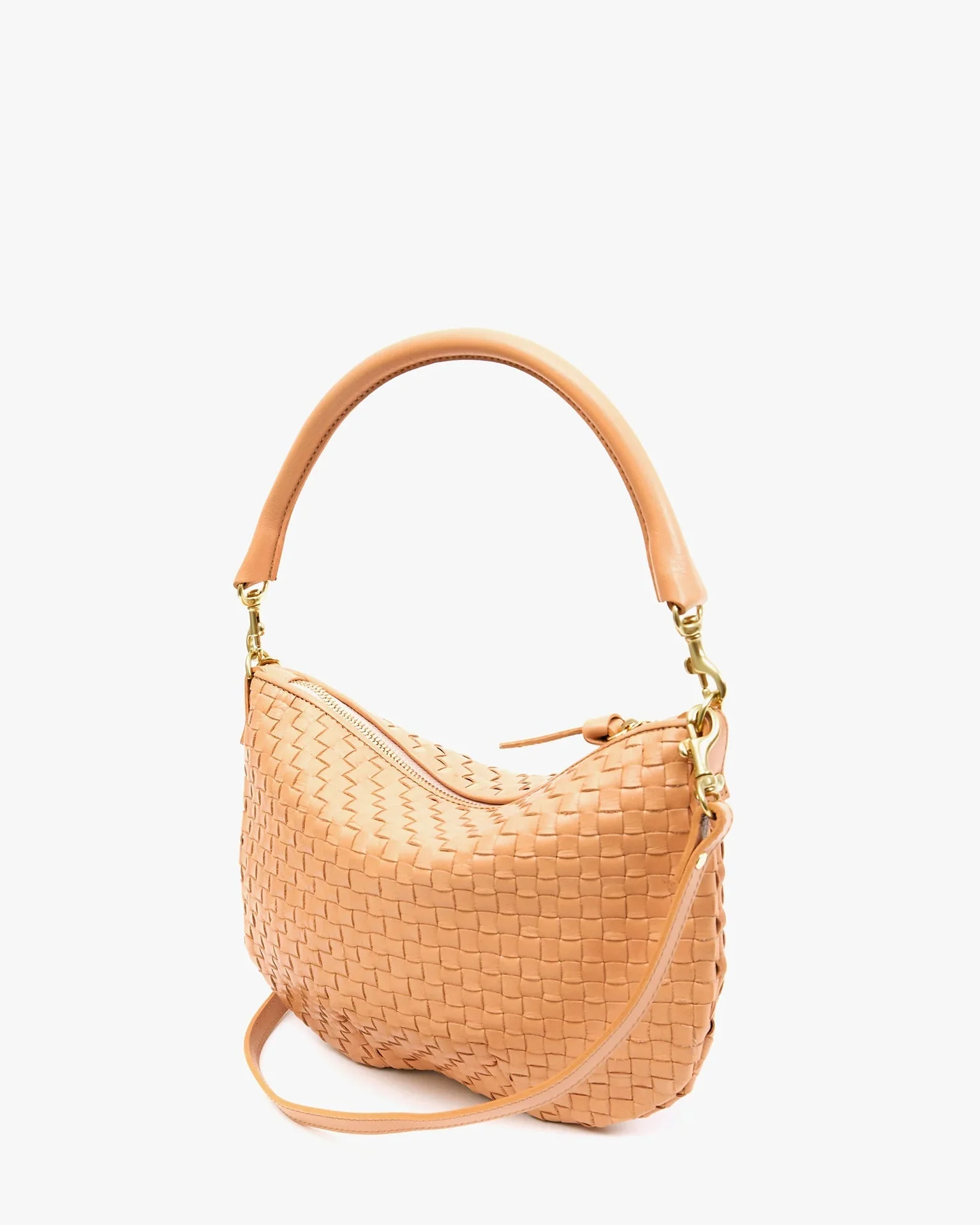 Petit Moyen Messenger in Bisque Woven Checker - Image 4