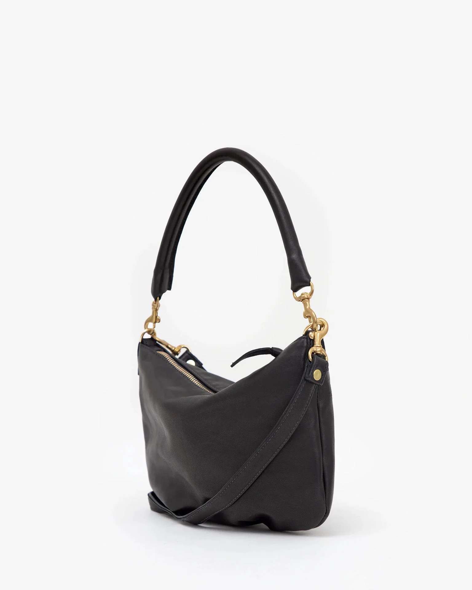 Petit Moyen Messenger in Black Italian Nappa - Image 3