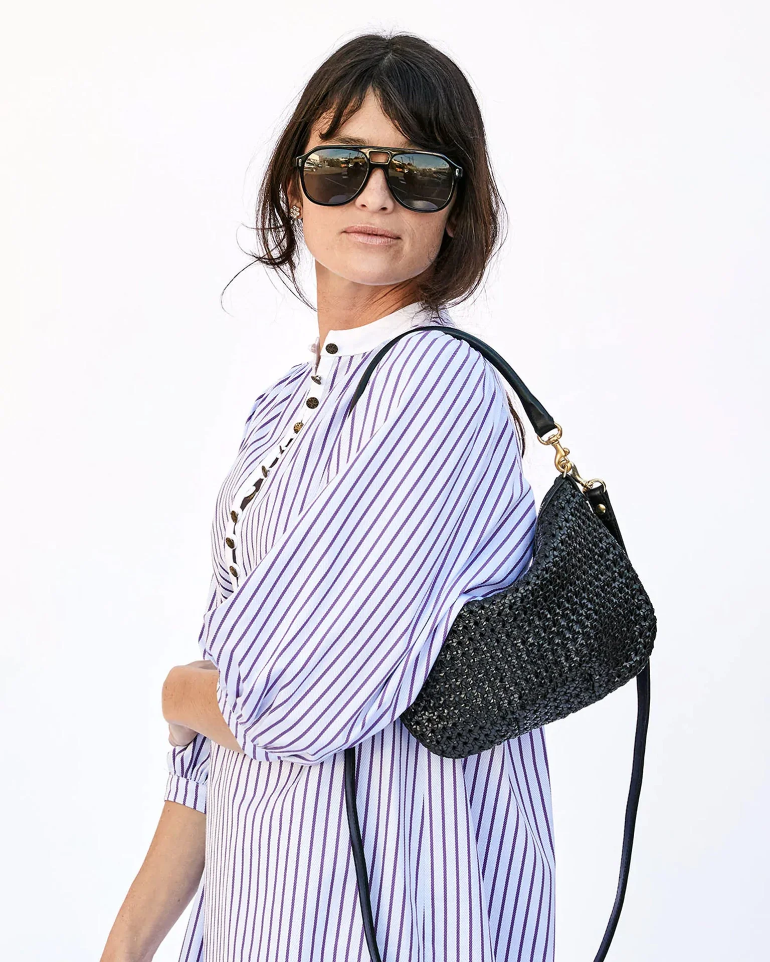 Petit Moyen Messenger in Black Rattan - Image 3