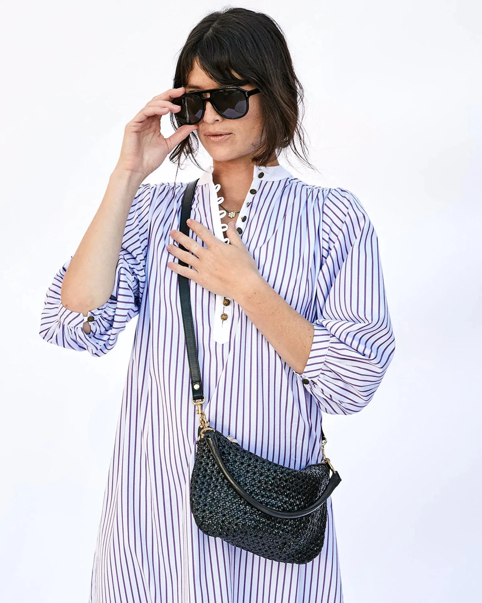 Petit Moyen Messenger in Black Rattan - Image 4