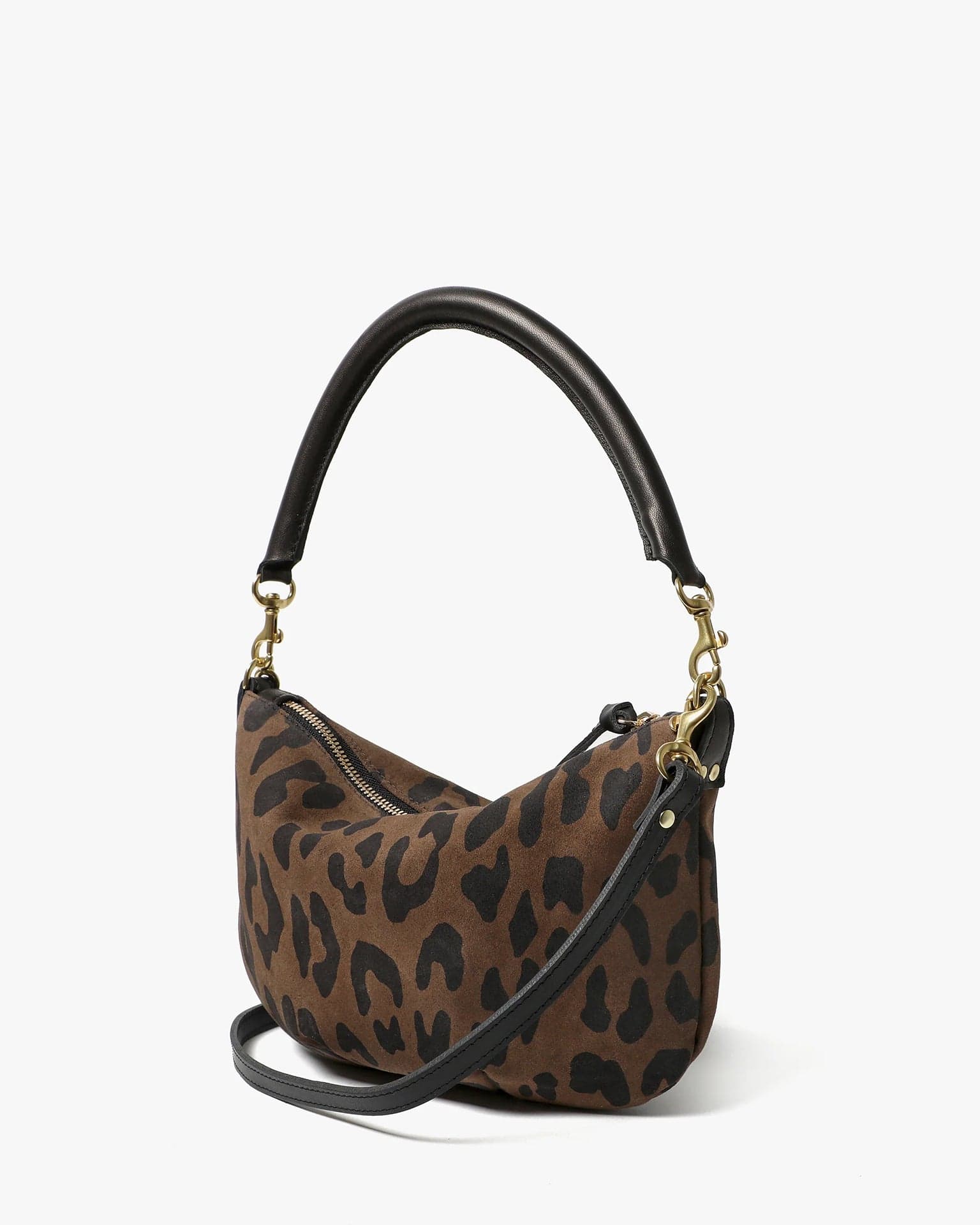 Petit Moyen Messenger - Pablo Cat Suede in Cocoa - Image 4