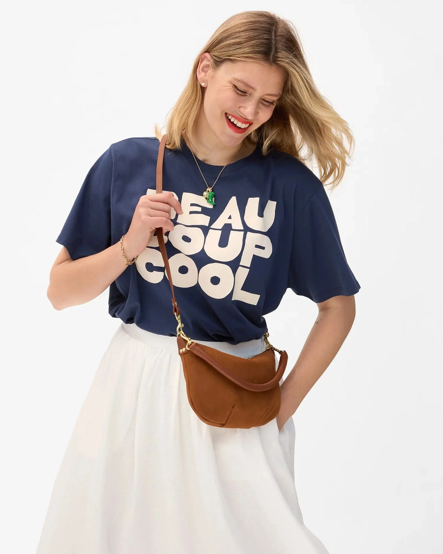 Petit Moyen Messenger - Smooth Nubuck in Hazelnut - Image 2