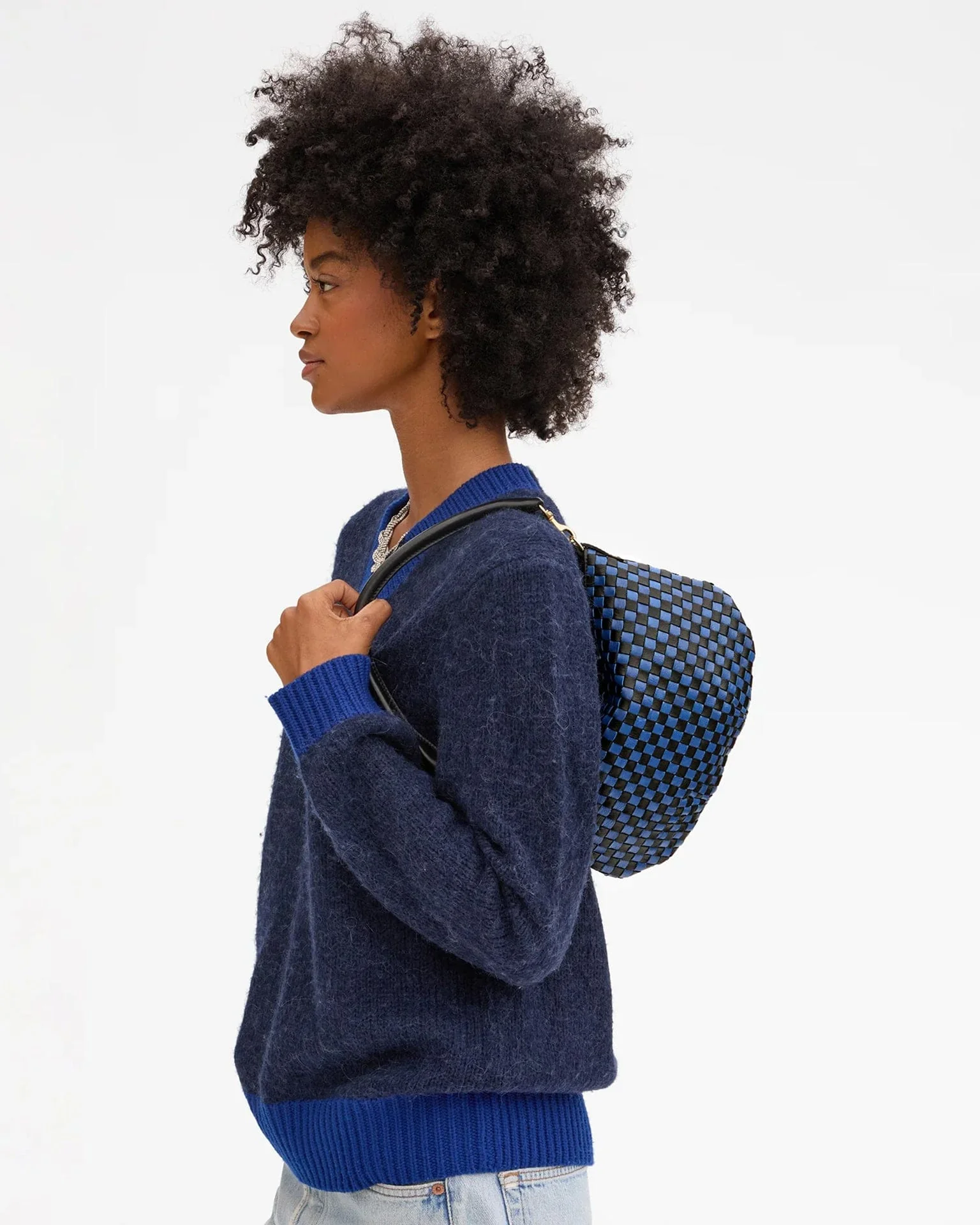 Petit Moyen Messenger - Wvn Ckr in Black/Cobalt - Image 2