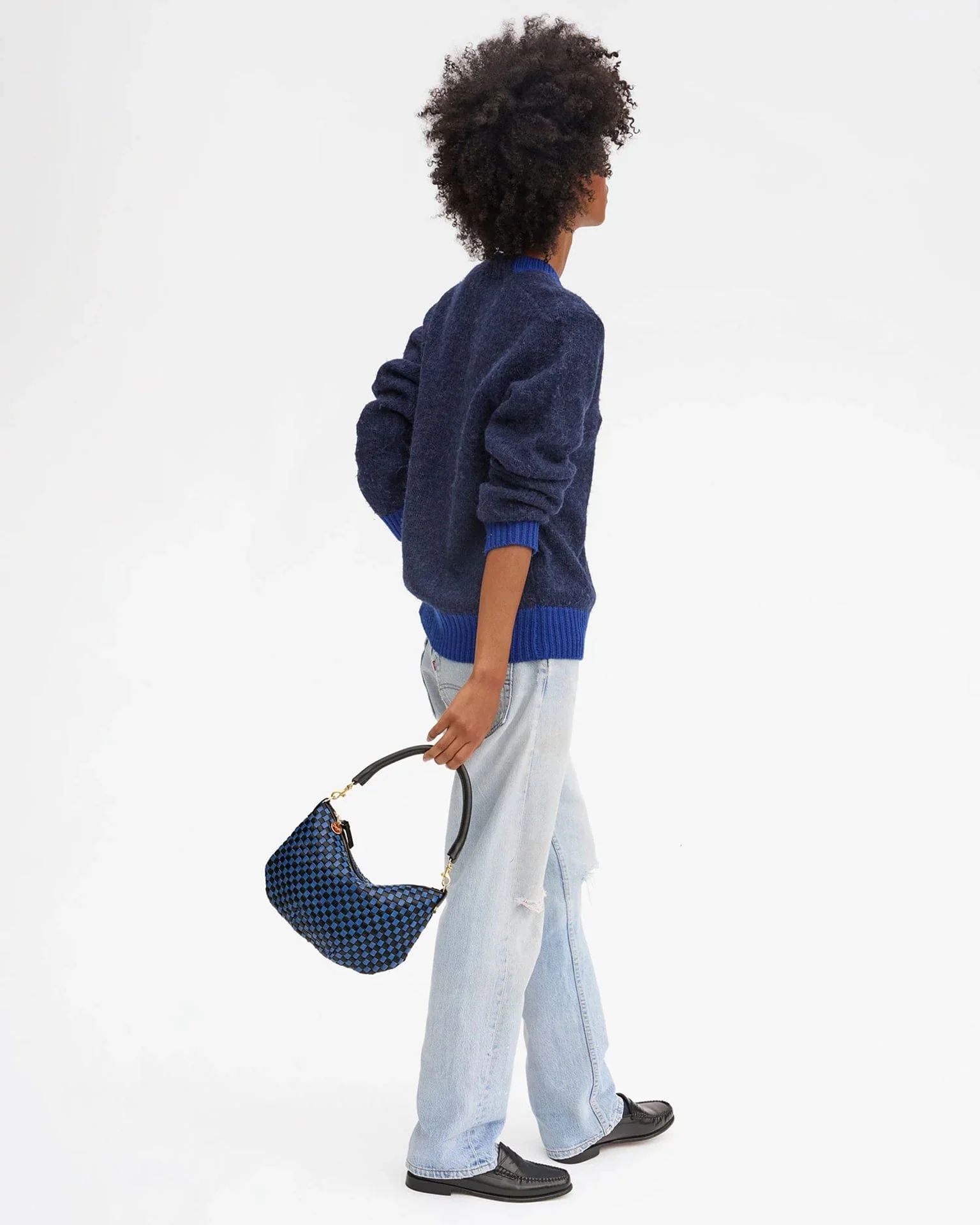 Petit Moyen Messenger - Wvn Ckr in Black/Cobalt - Image 3