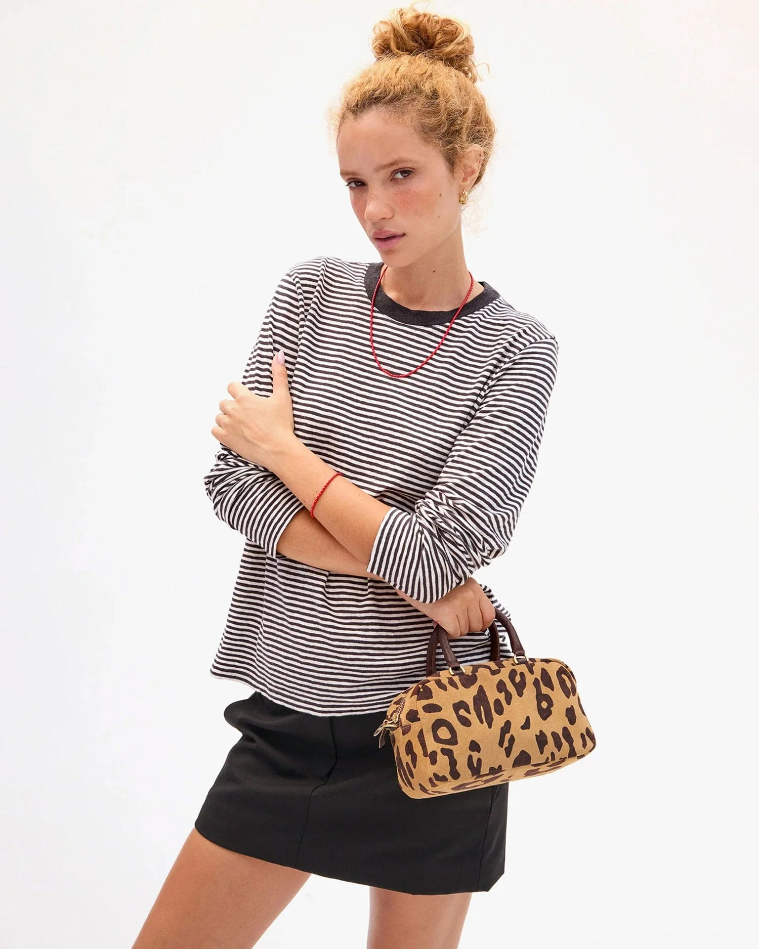 Petite Claudine - Pablo Cat Suede in Lark/Brown - Image 2