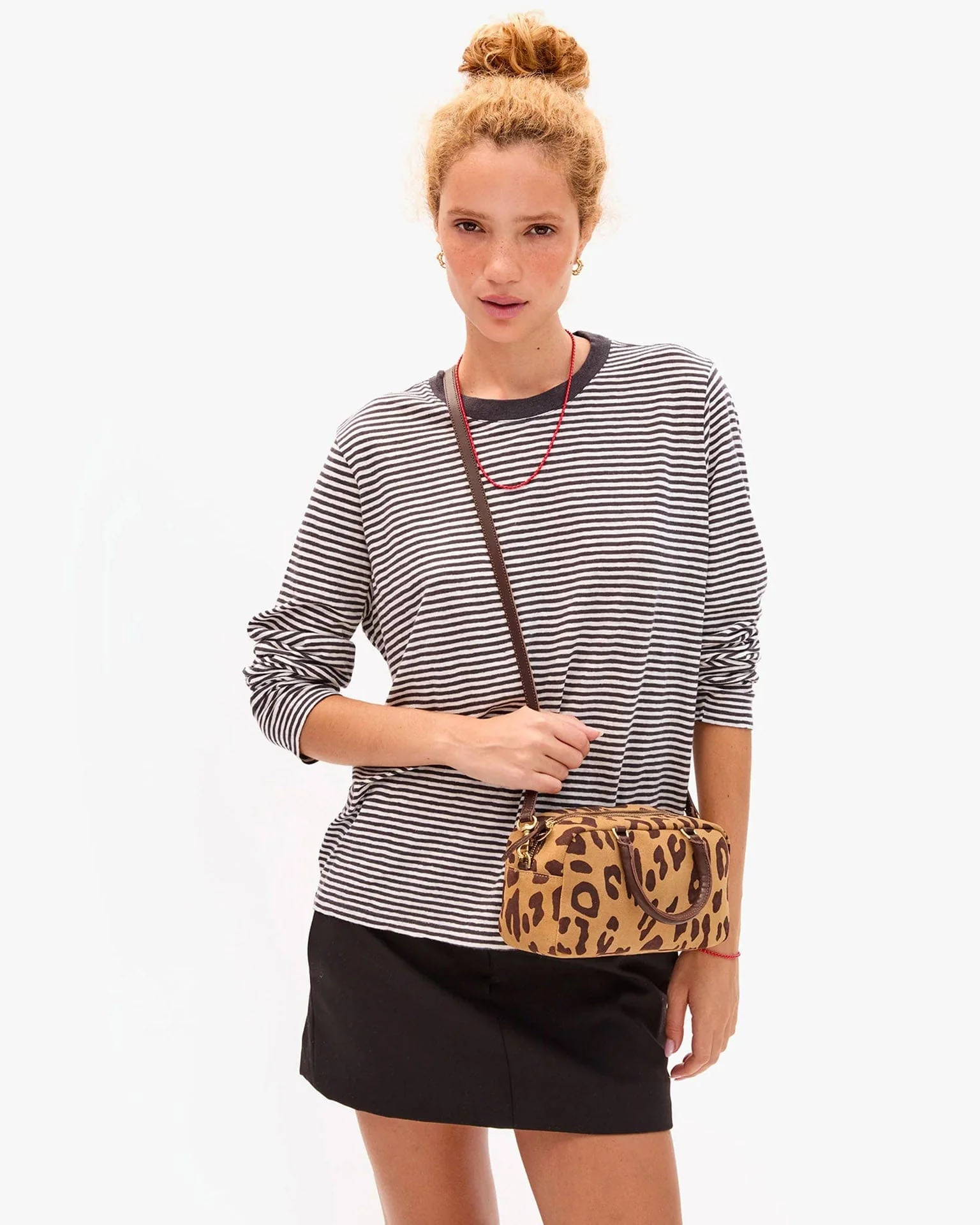 Petite Claudine - Pablo Cat Suede in Lark/Brown - Image 4