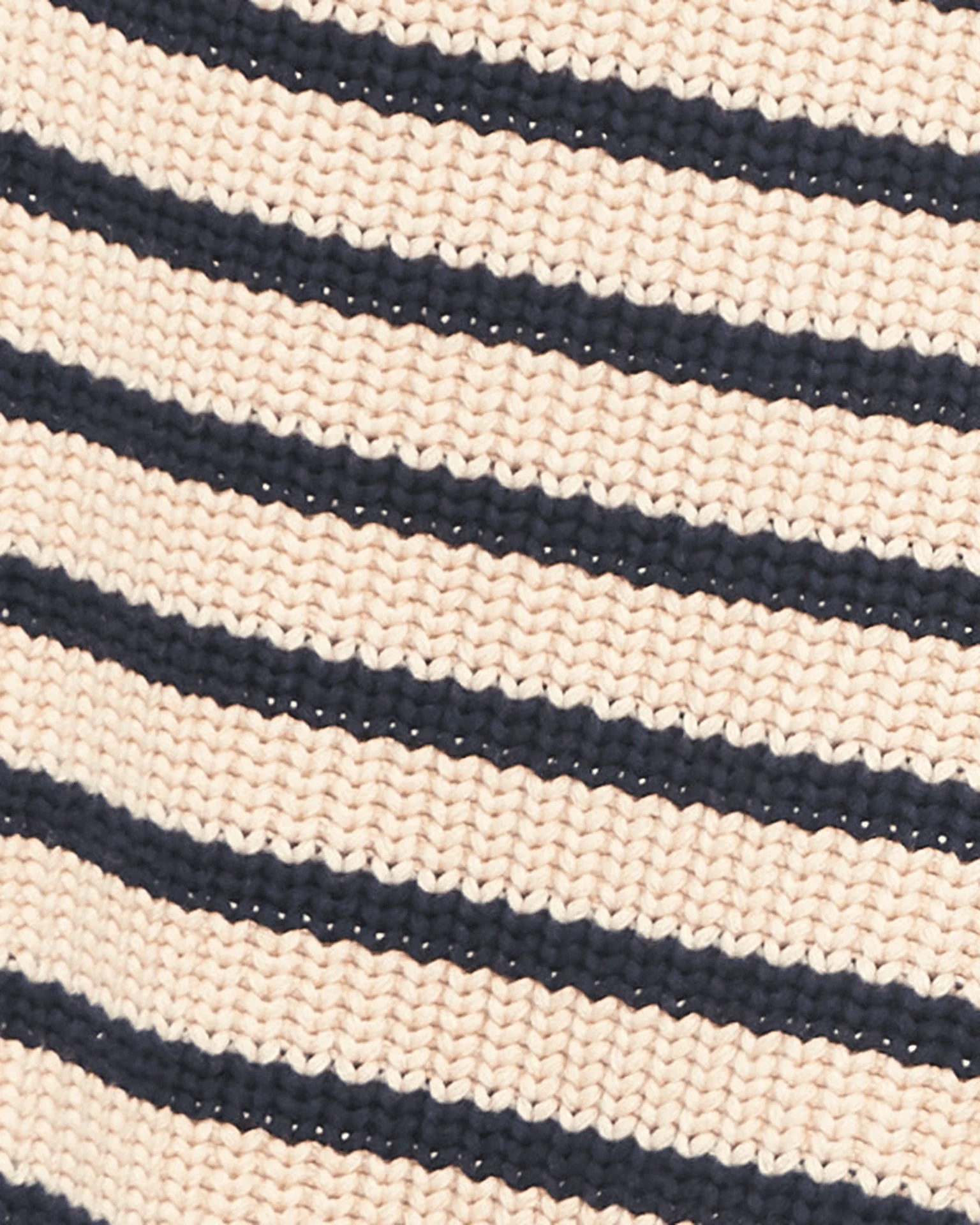 Phoebe Stripe Sweater in Natural/Navy - Image 3