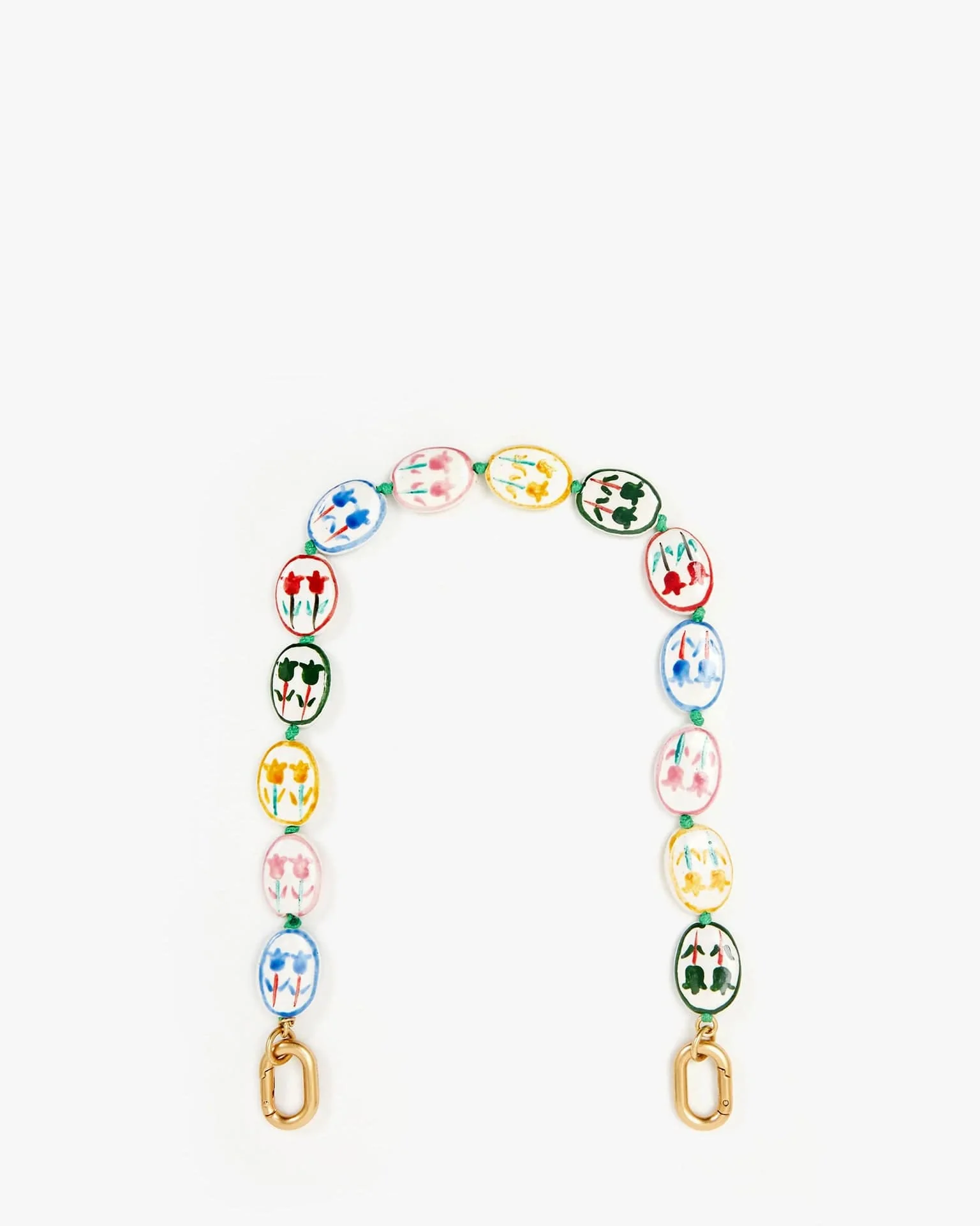 Porcelain Flower Shortie Strap in Multi Color