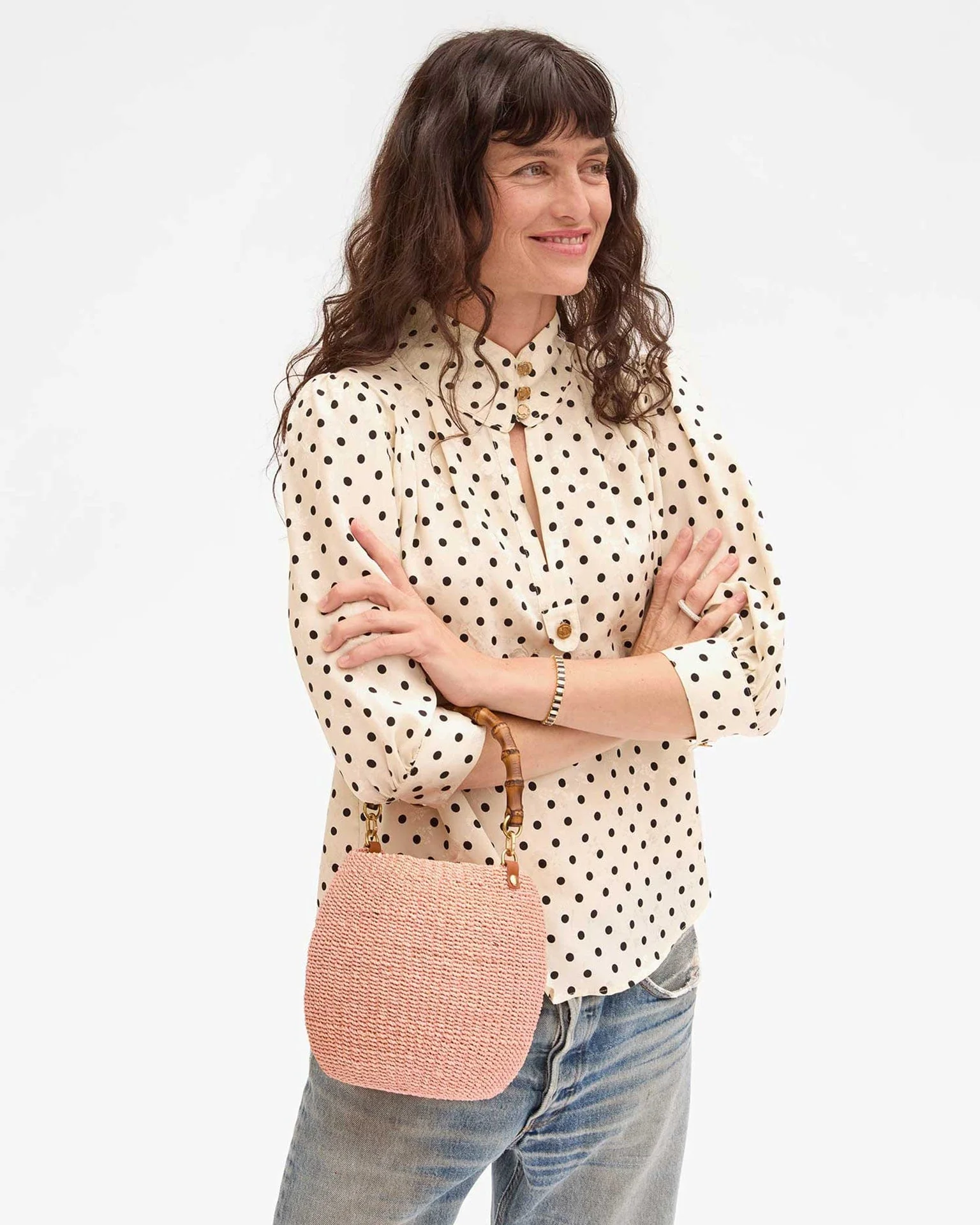 Pot de Miel w/ Bamboo Handle in Blush - Image 2