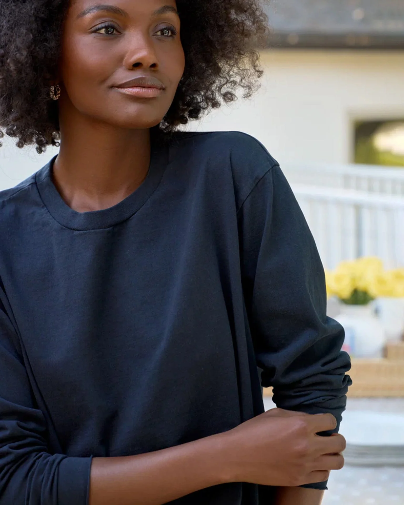 Quinn Crew LS Tee in British Royal Navy - Image 2