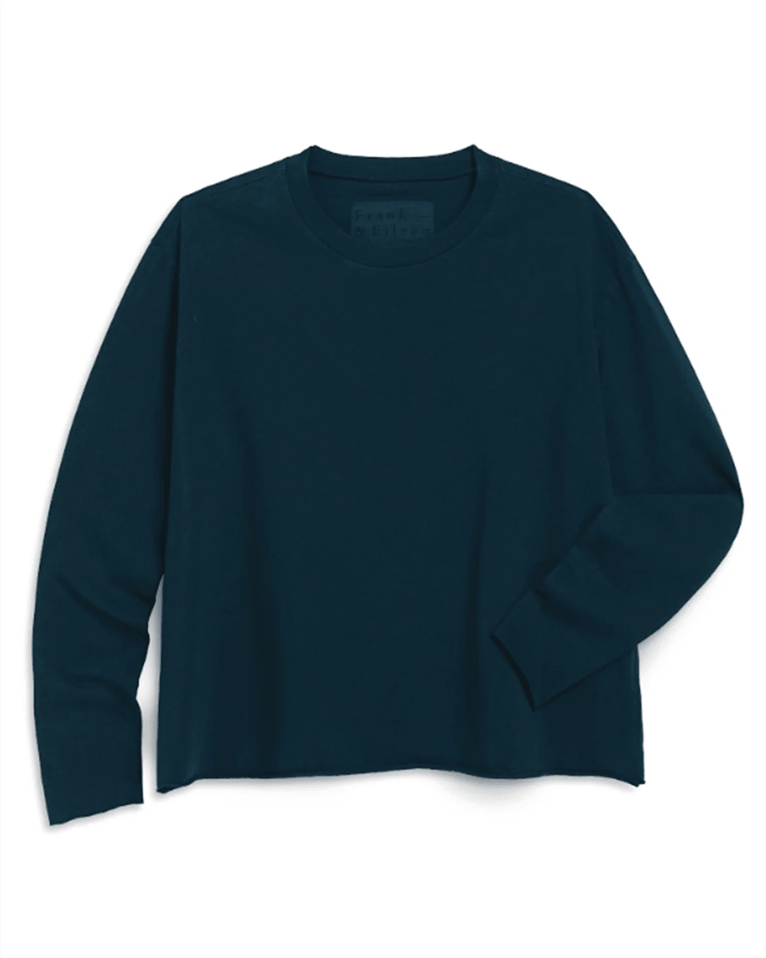 Quinn Crew LS Tee in Vintage Navy - Image 2