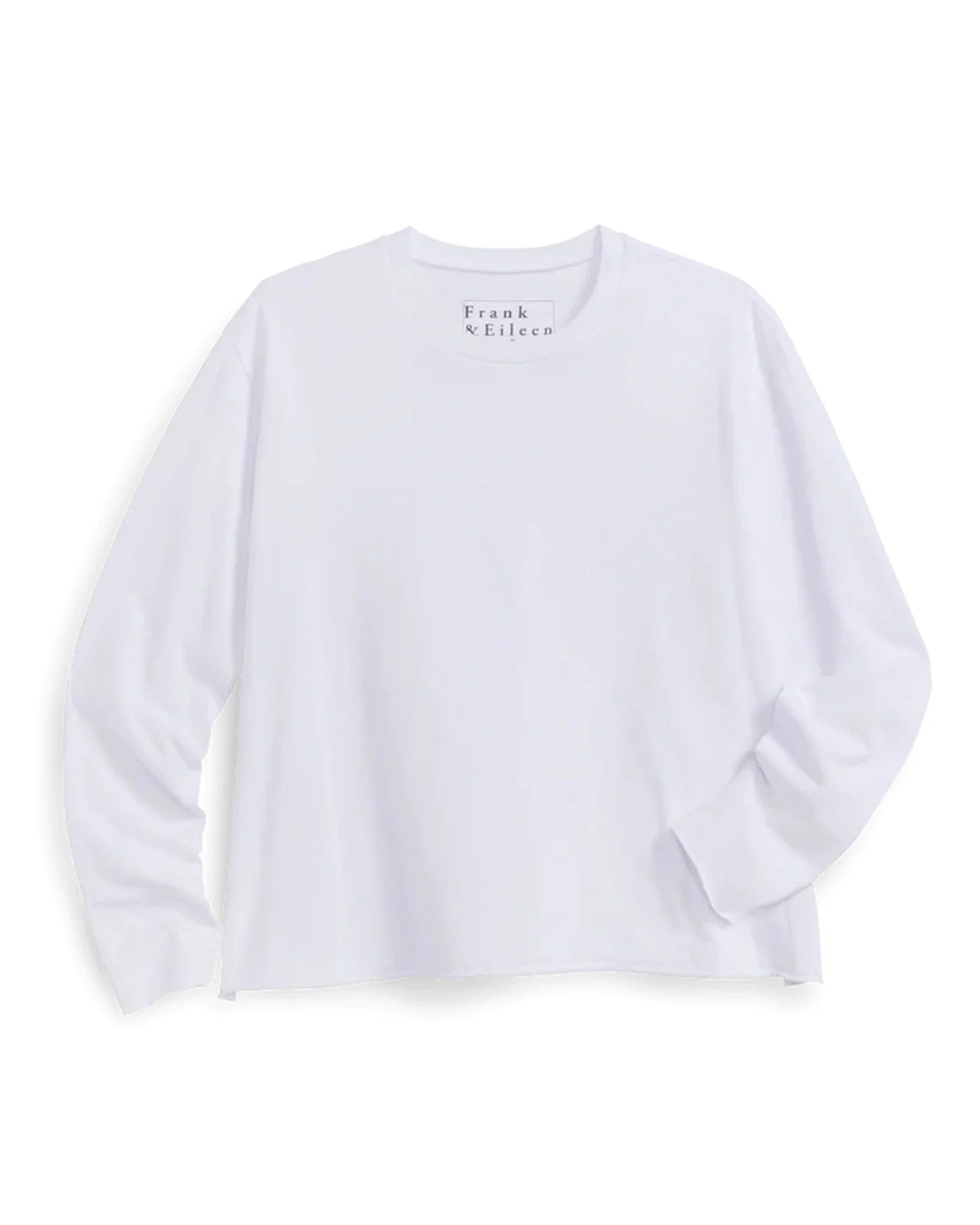 Quinn Crew LS Tee in White - Image 4