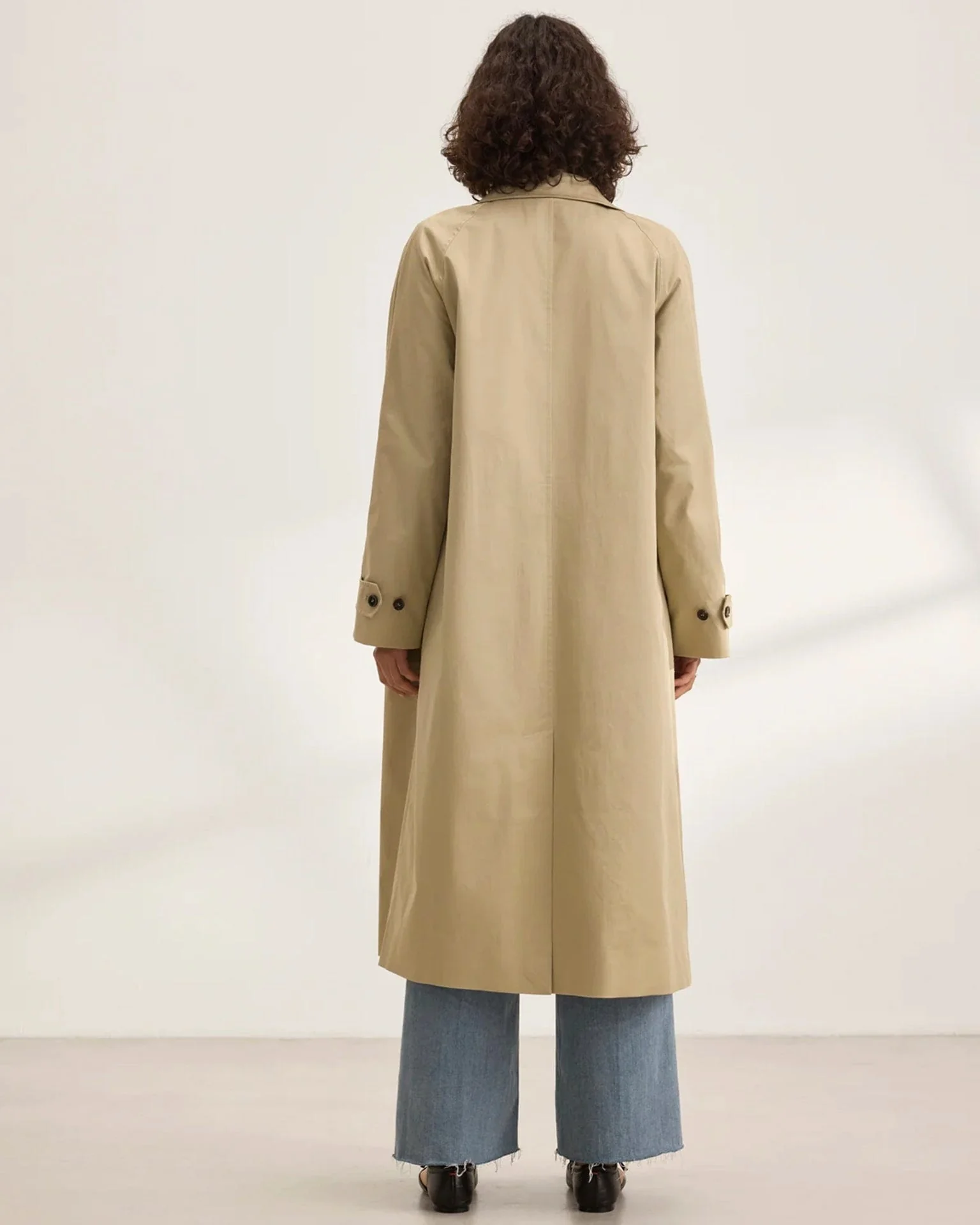 Raheal Trench Coat in Khaki - Image 6