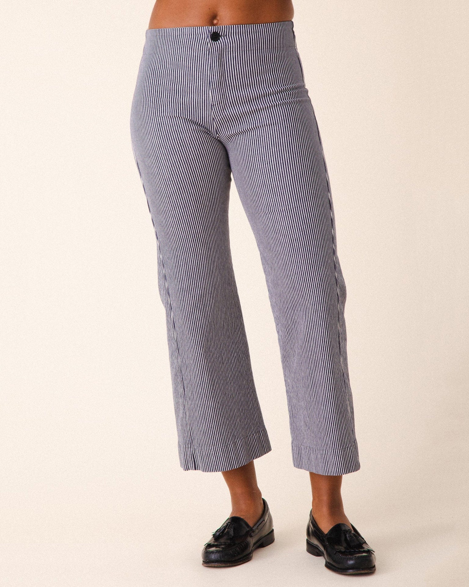 Railroad Knack Pant in Oyster Stripe