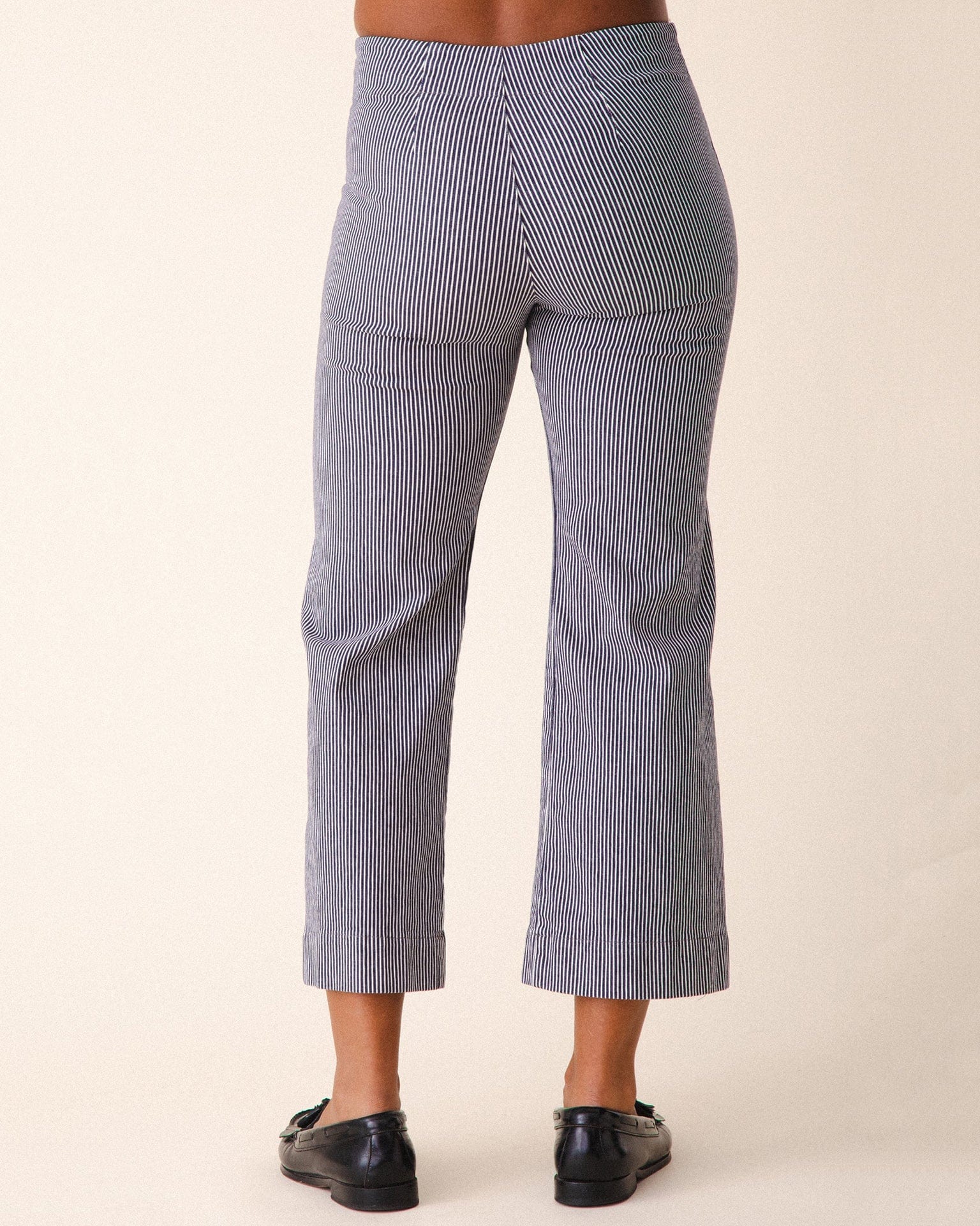 Railroad Knack Pant in Oyster Stripe - Image 4
