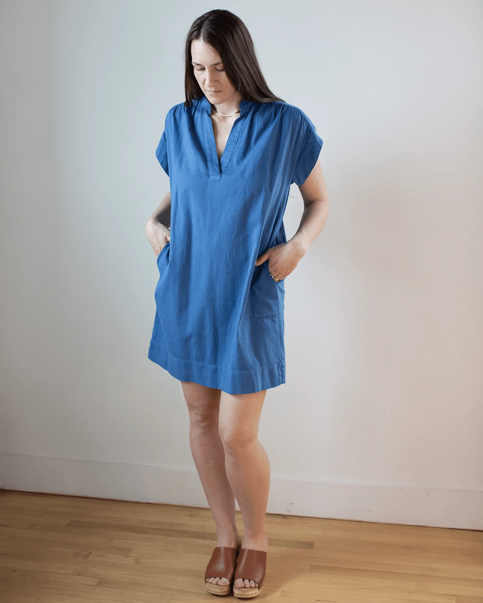 Rasta Popover Dress in Pacific - Image 2