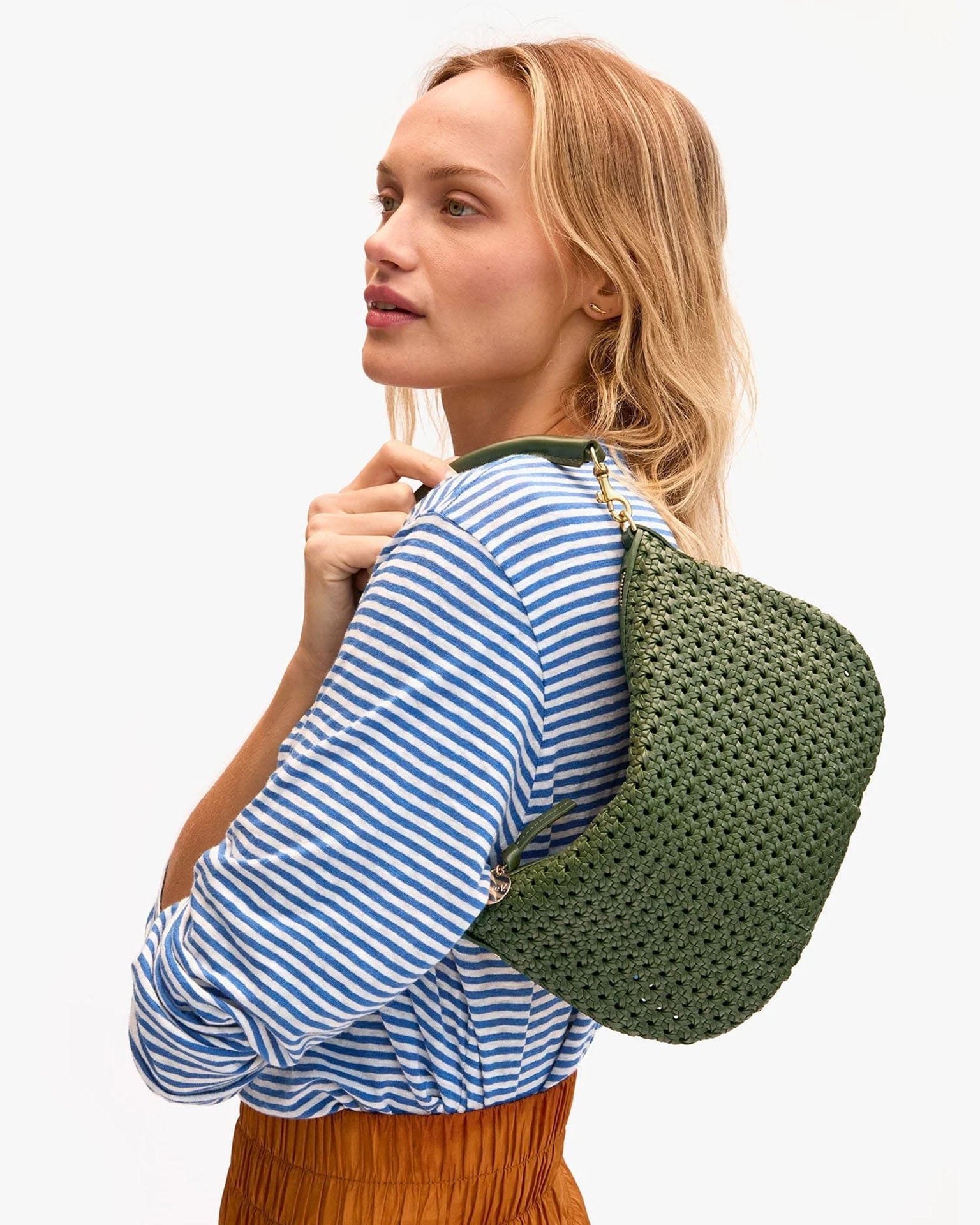 Rattan Petit Moyen Messenger in Army - Image 2