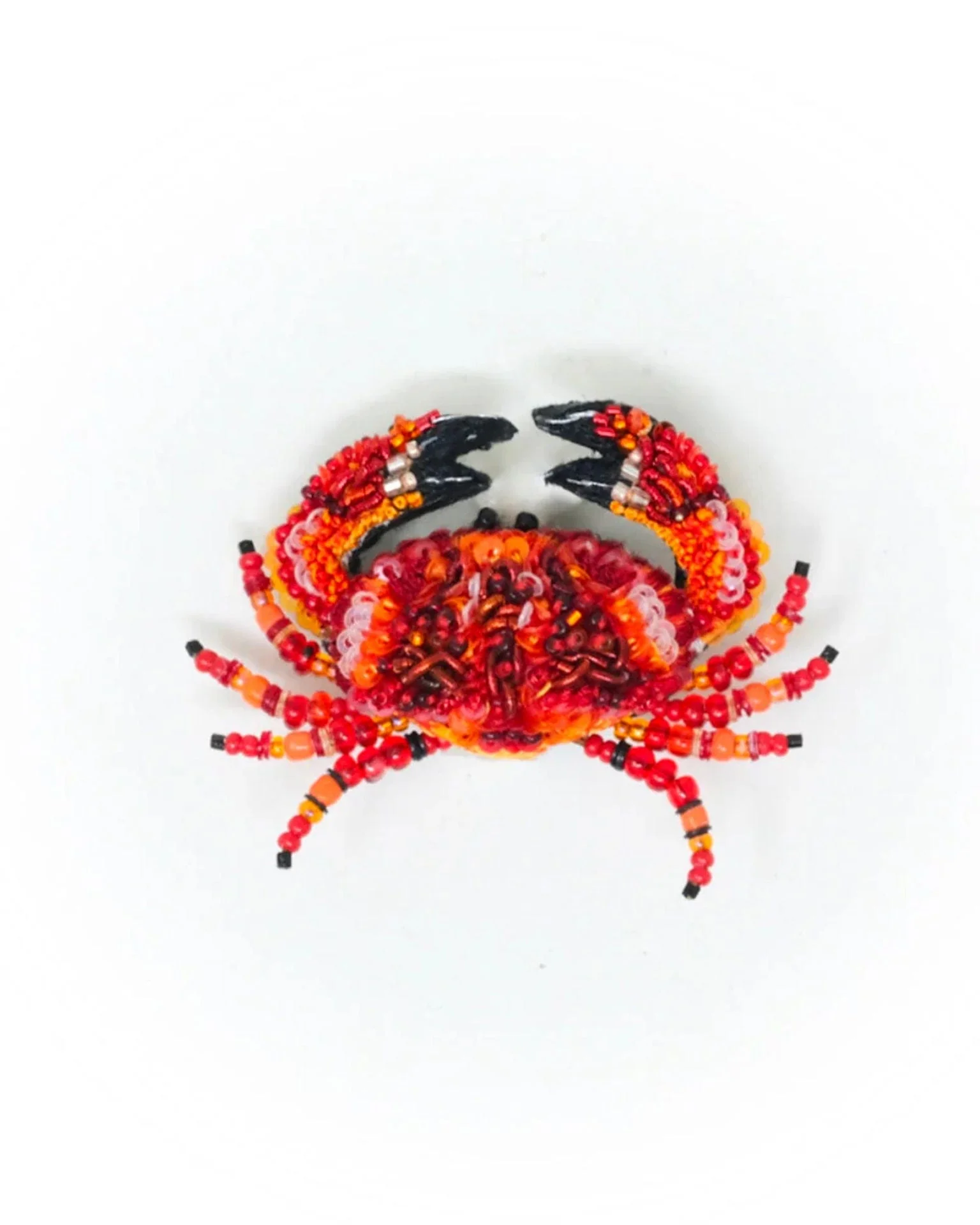 Red Rock Crab Brooch Pin