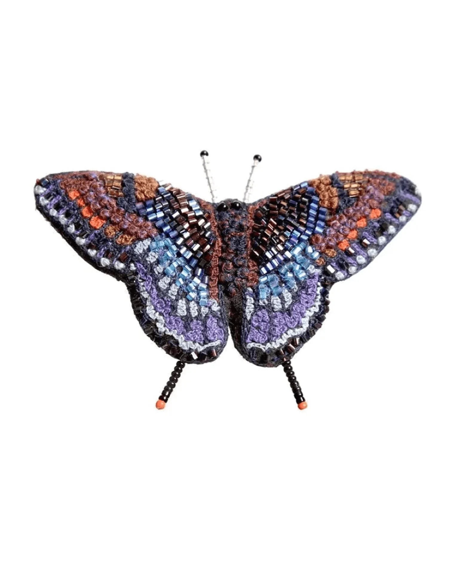 Red Spotted Purple Butterfly Brooch Pin
