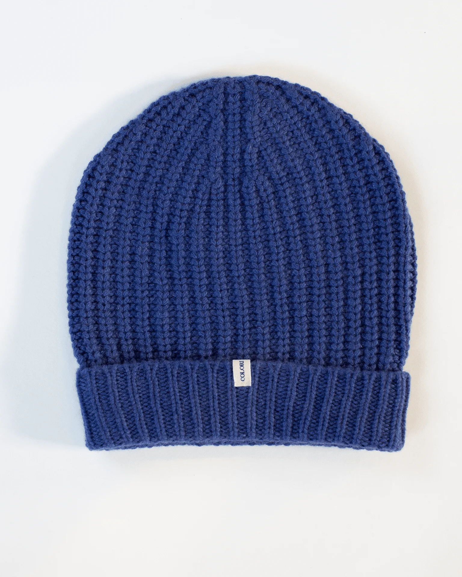 Ribbed Beanie in Neptune