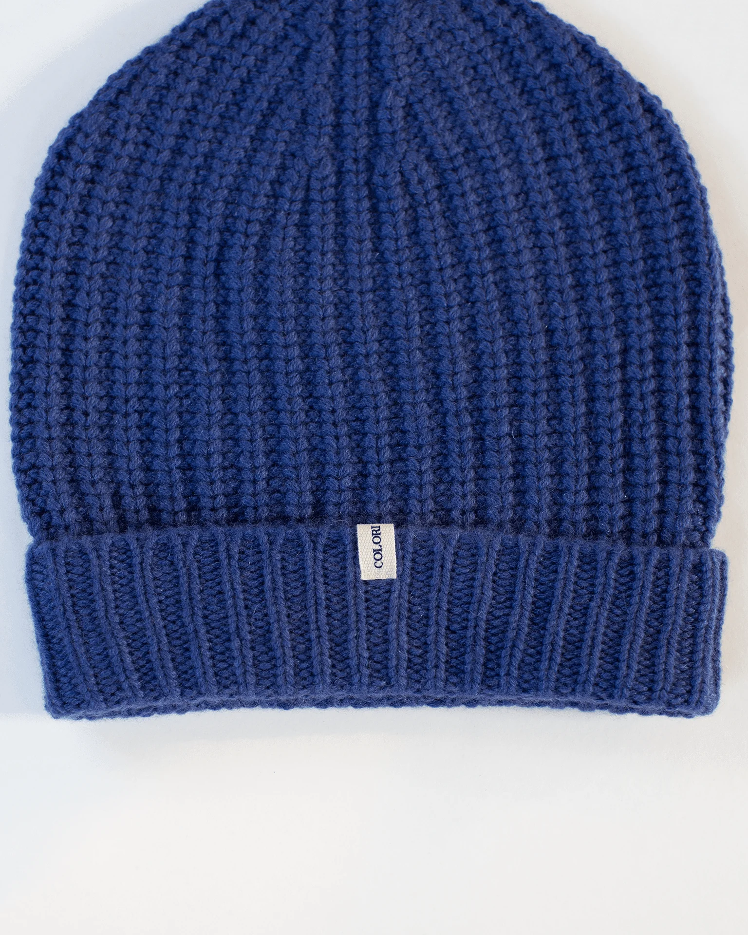 Ribbed Beanie in Neptune - Image 2