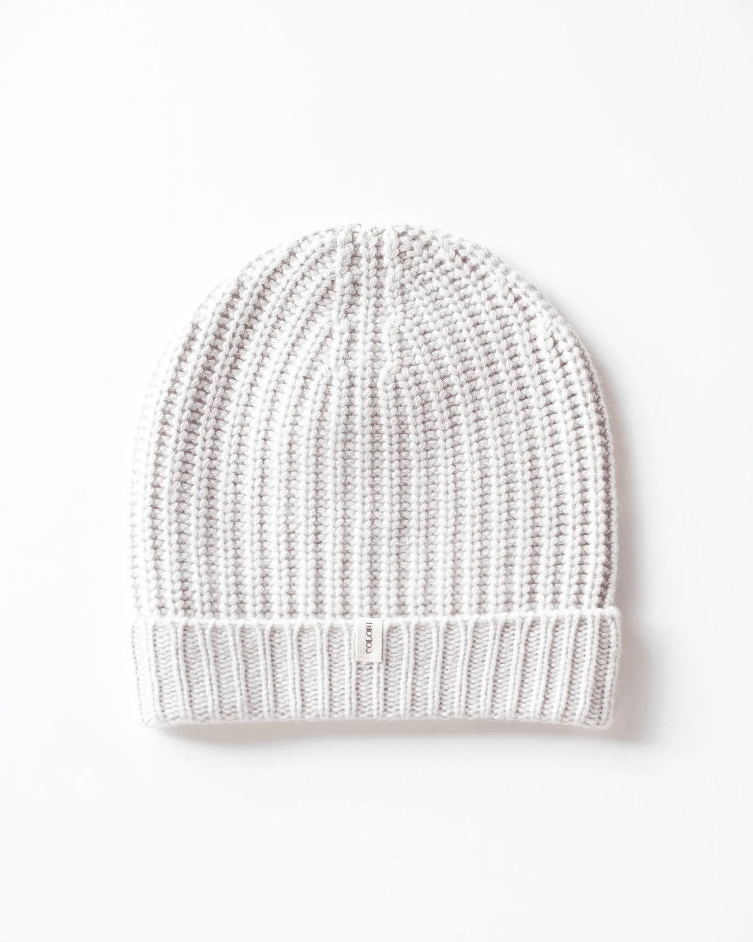 Ribbed Beanie in Stucco