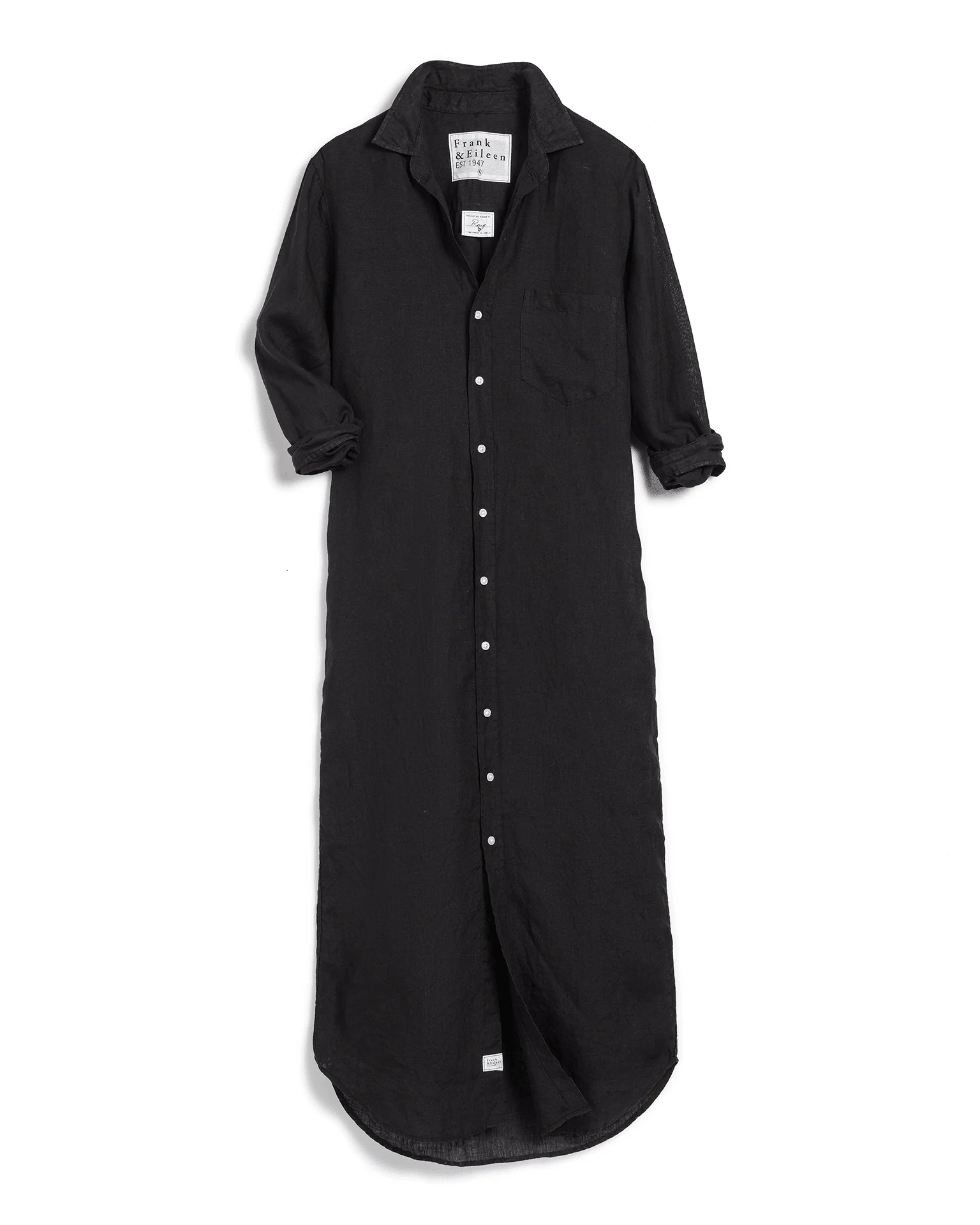 Rory Dress in Black Distressed Famous Denim - Image 4