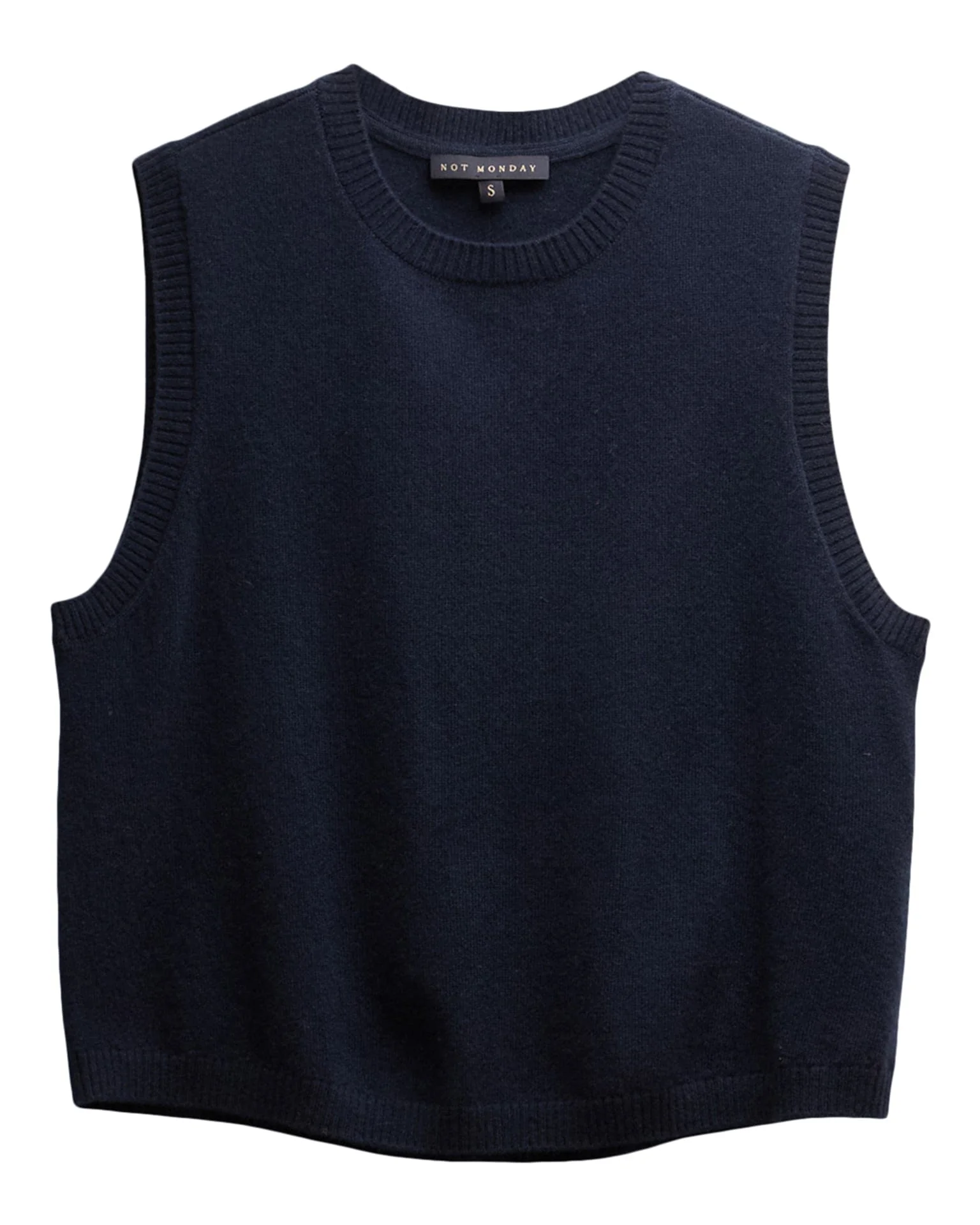 Sage Cashmere Tank in Navy - Image 5