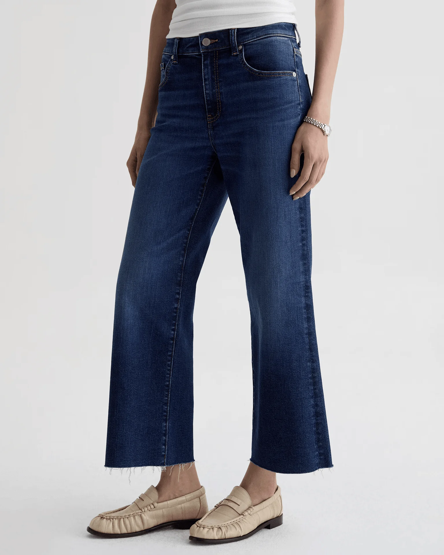 Saige Wide Leg Crop in Outspoken - Image 2