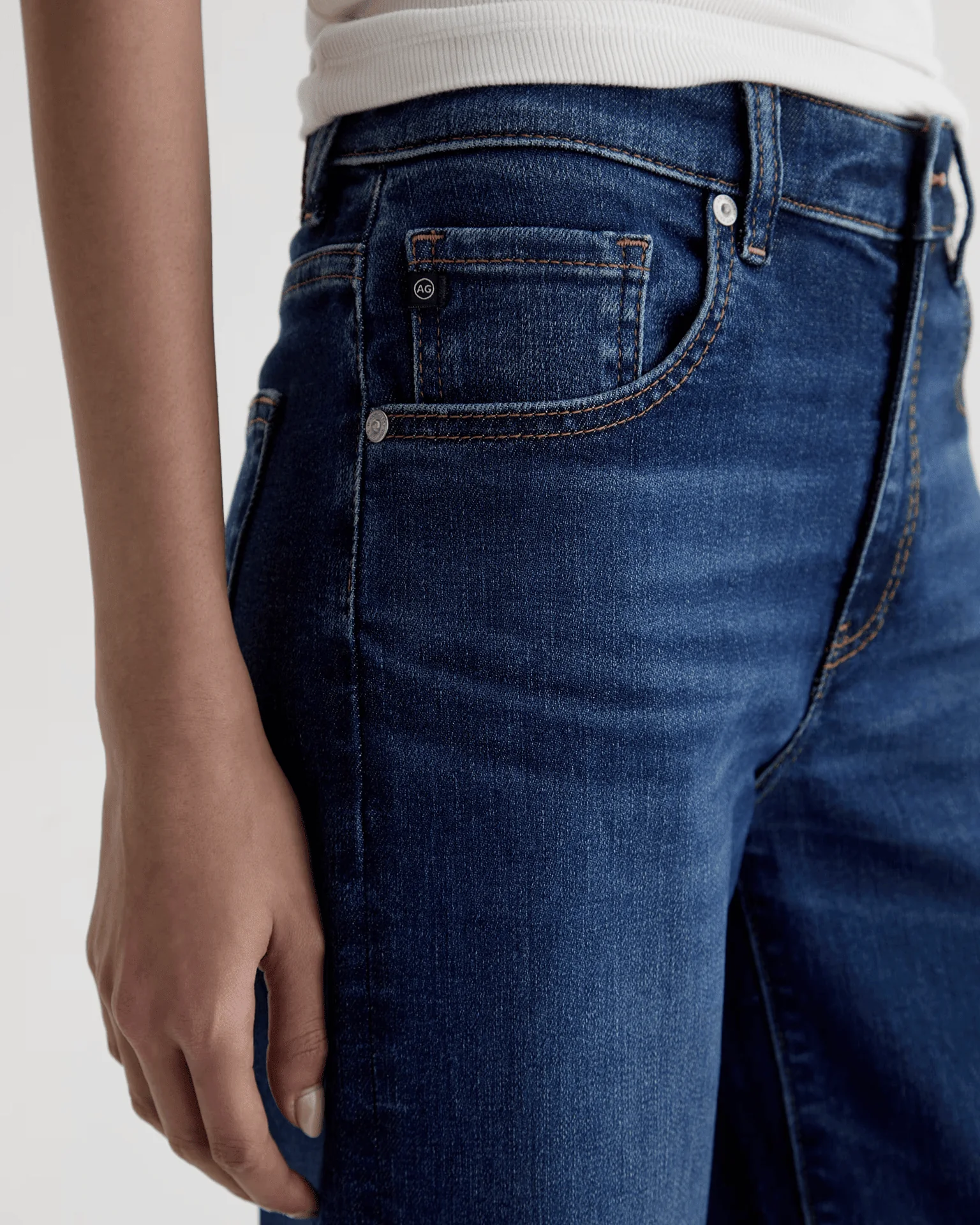 Saige Wide Leg Crop in Outspoken - Image 3